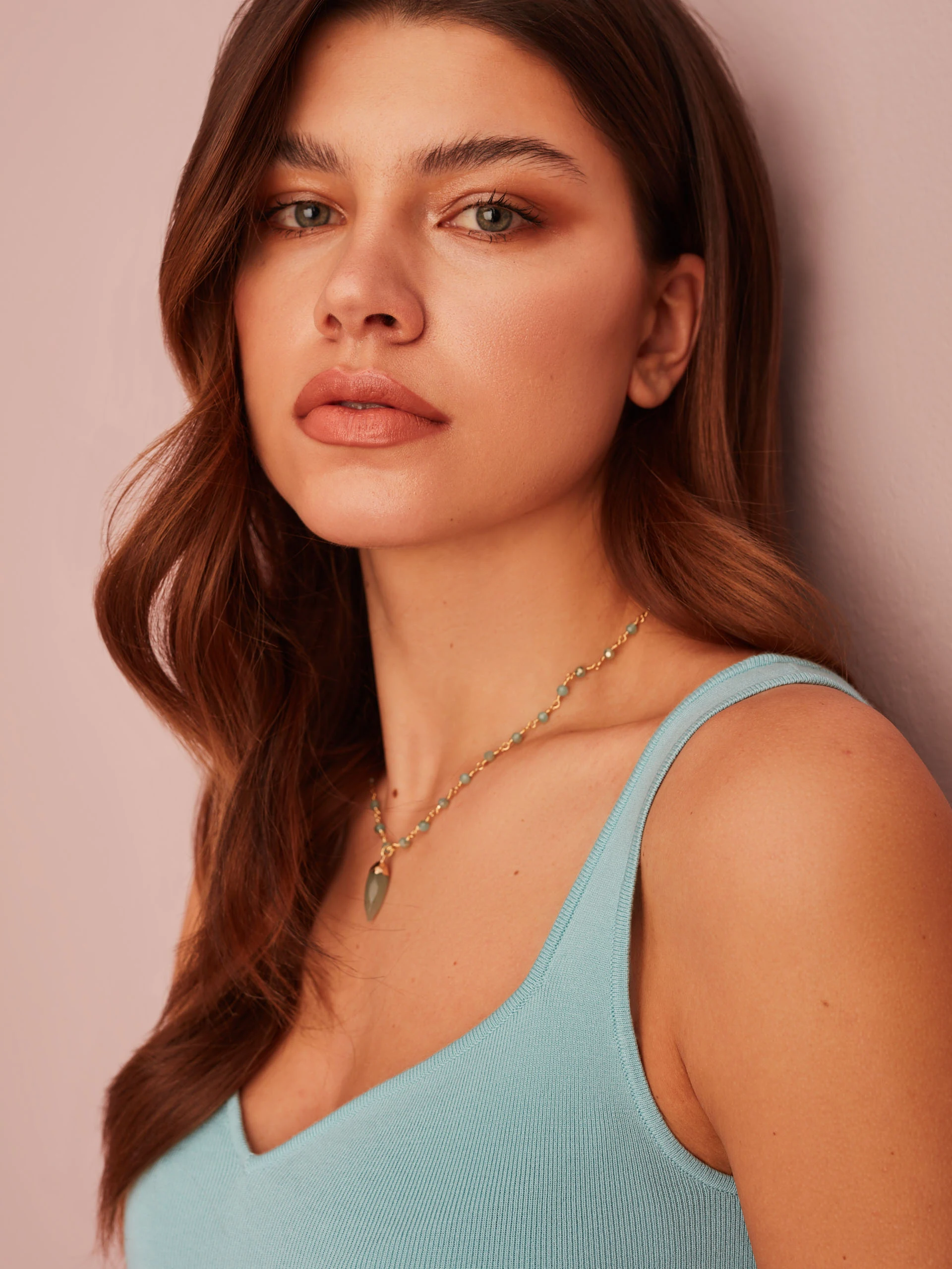 TURQUOISE KNIT TOP