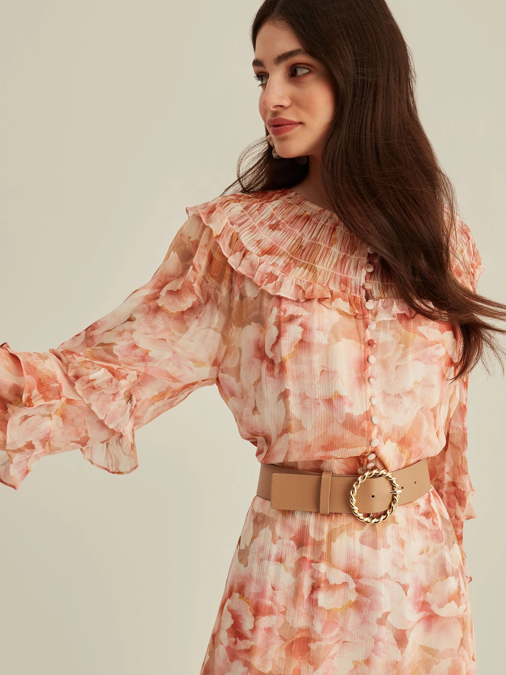 VISCOSE FLORAL DRESS