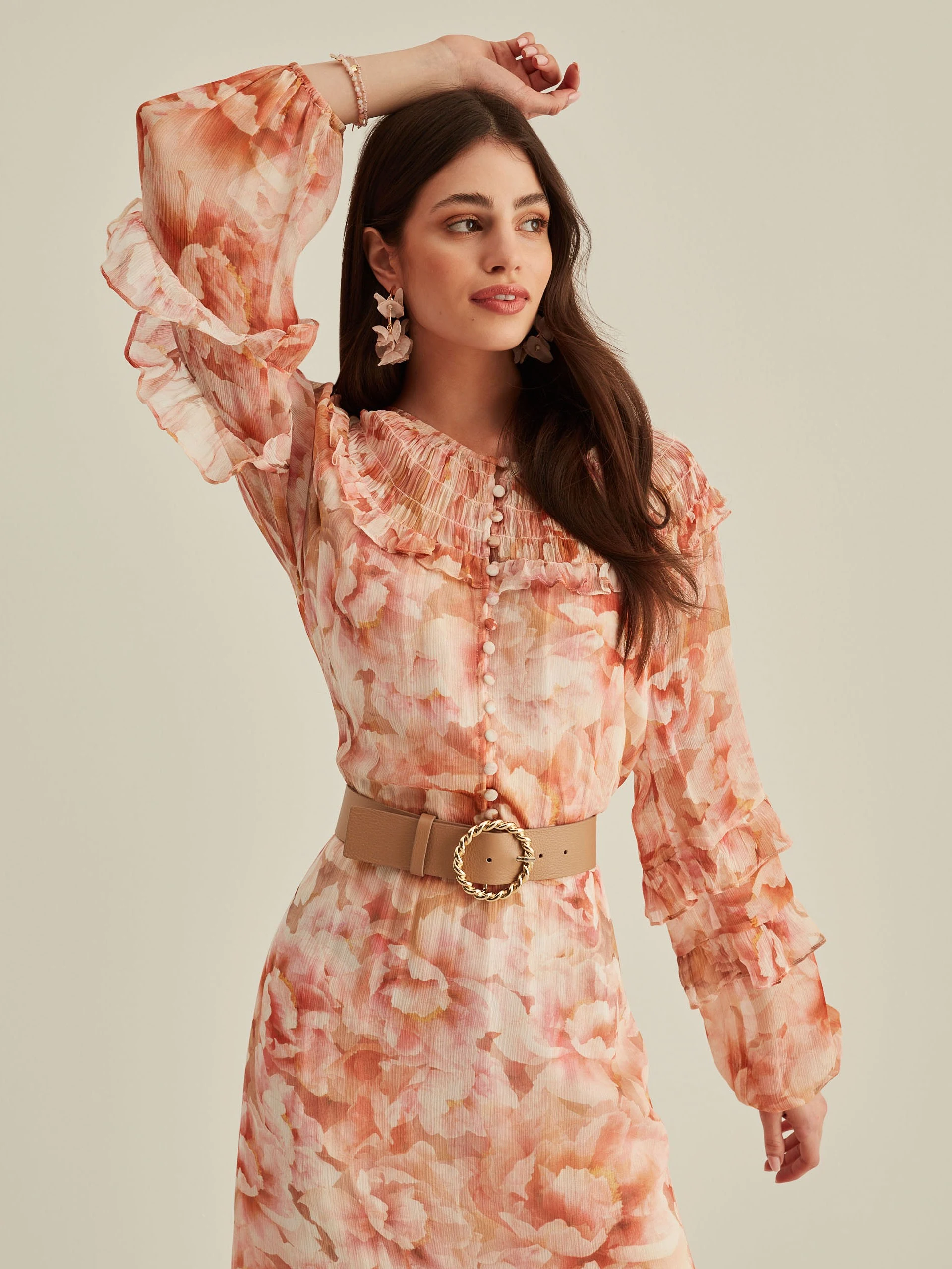 VISCOSE FLORAL DRESS