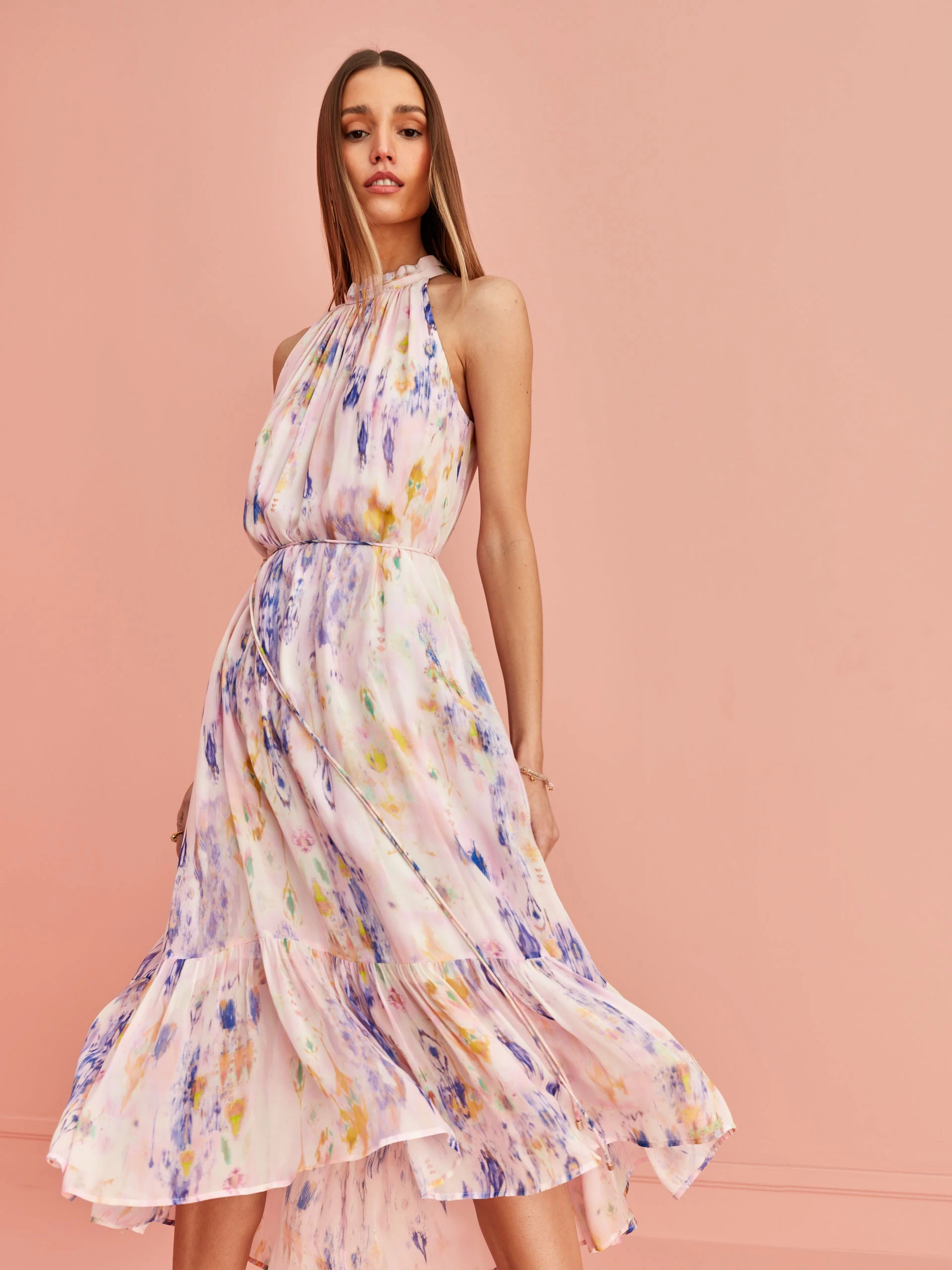 VICOSE FLARED DRESS