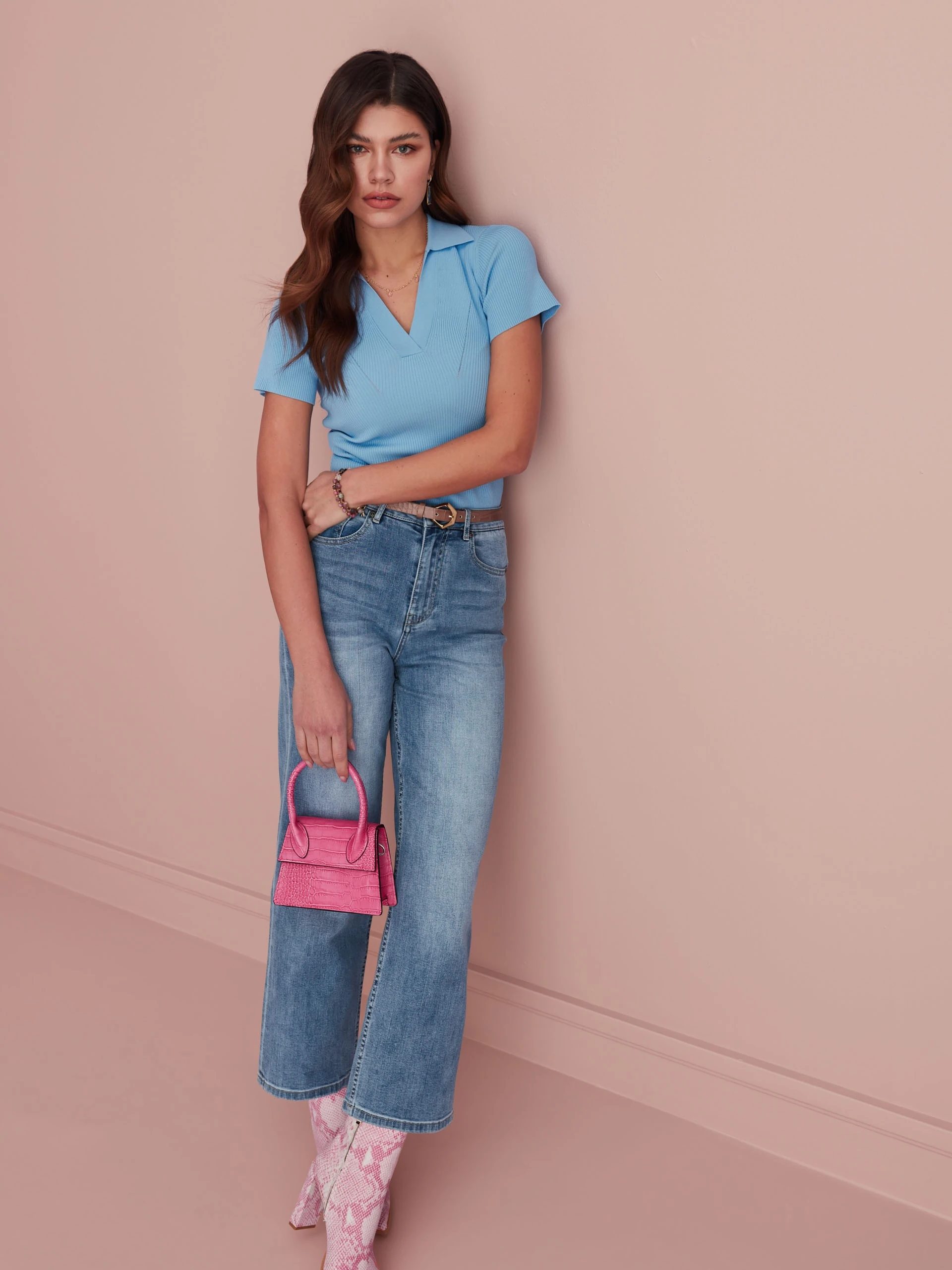 JEANSOWE SPODNIE CULOTTE