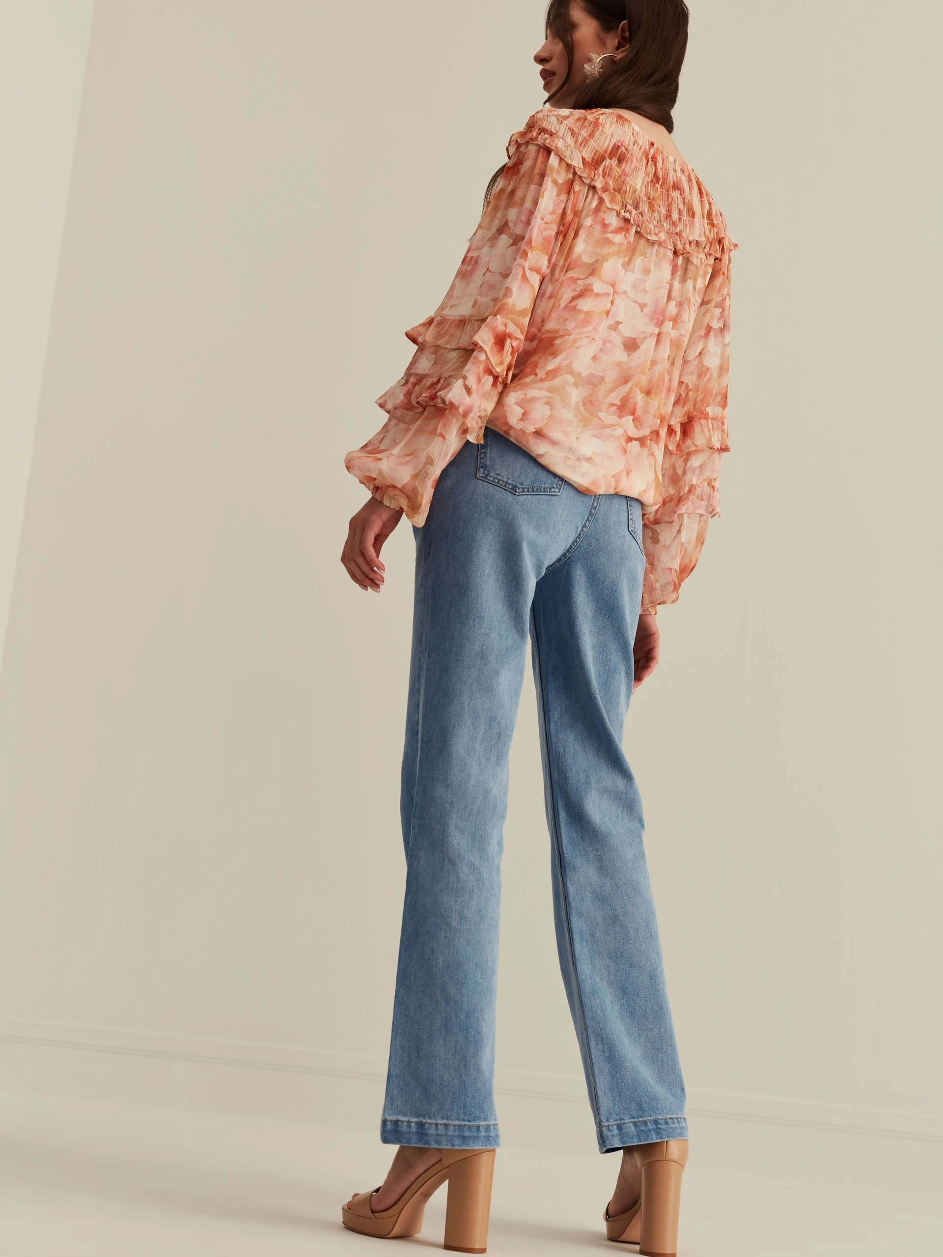 HIGH RISE FLARE JEANS