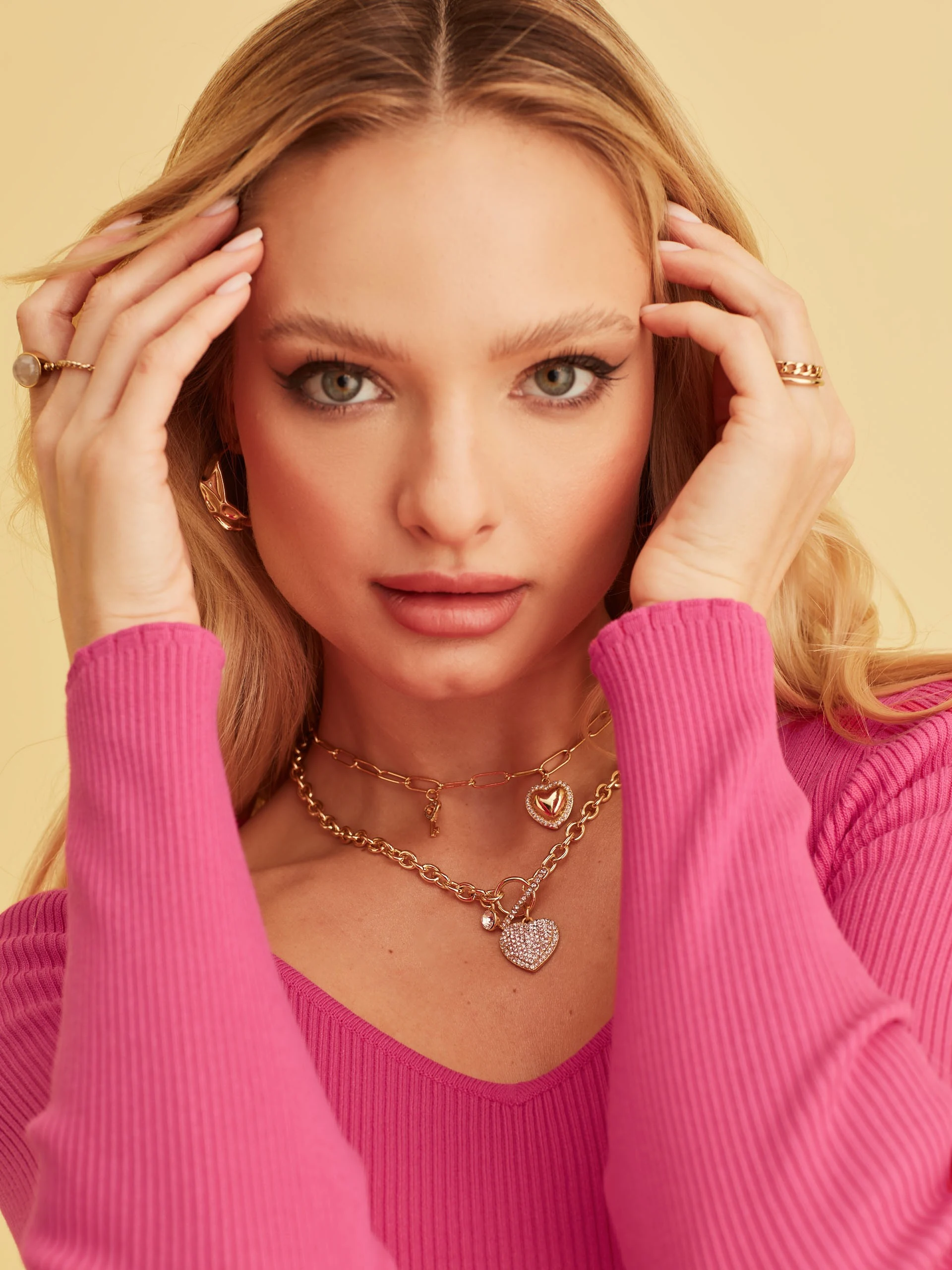 PINK VISCOSE SWEATER