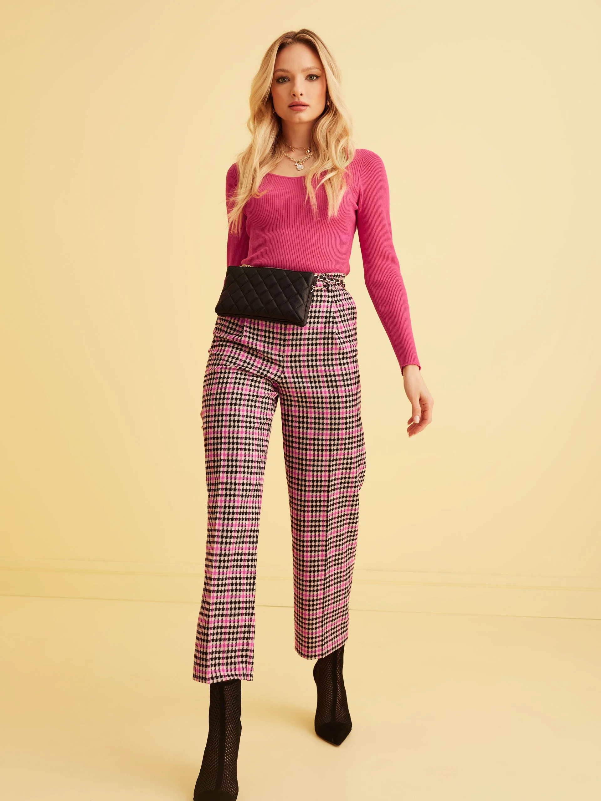 PINK VISCOSE SWEATER