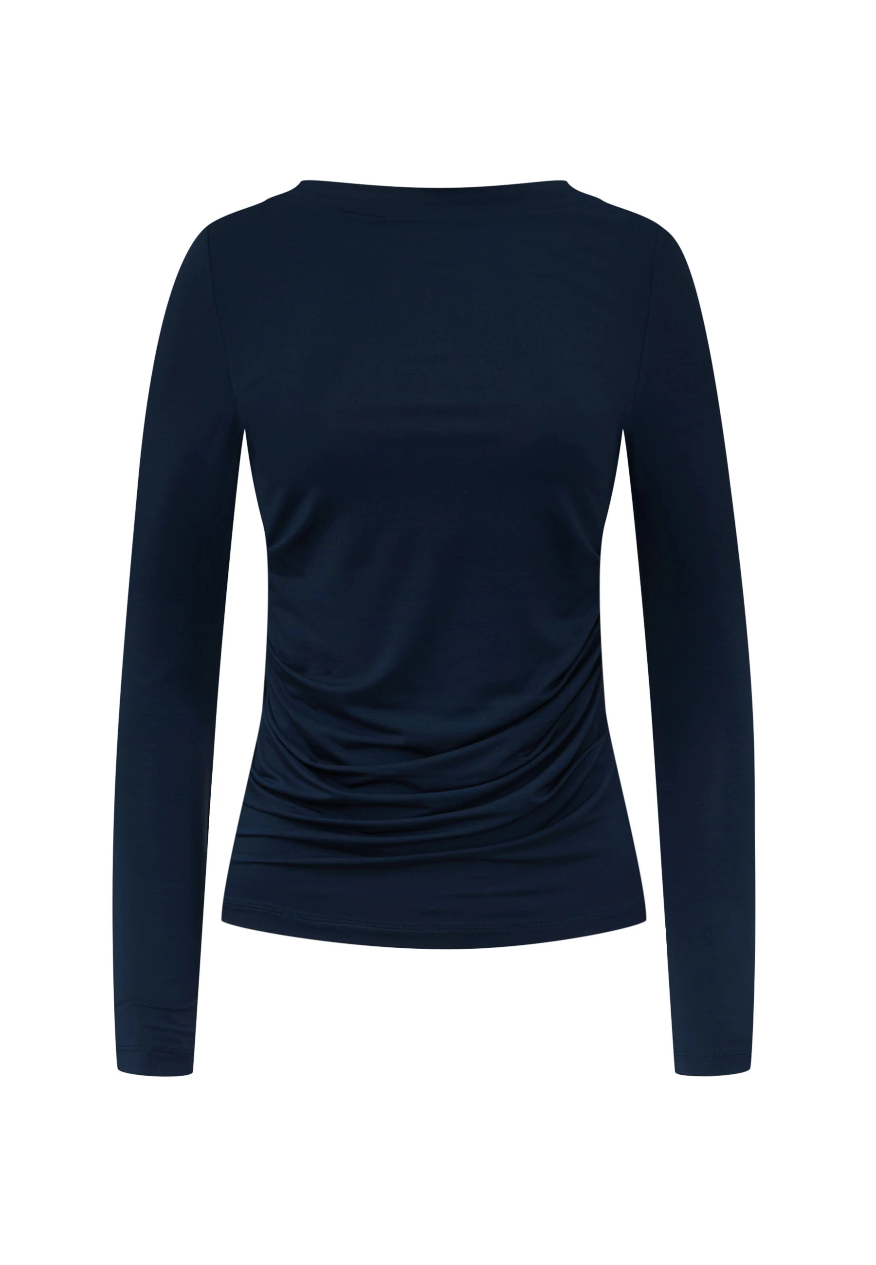 Navy blue blouse in stretch modal