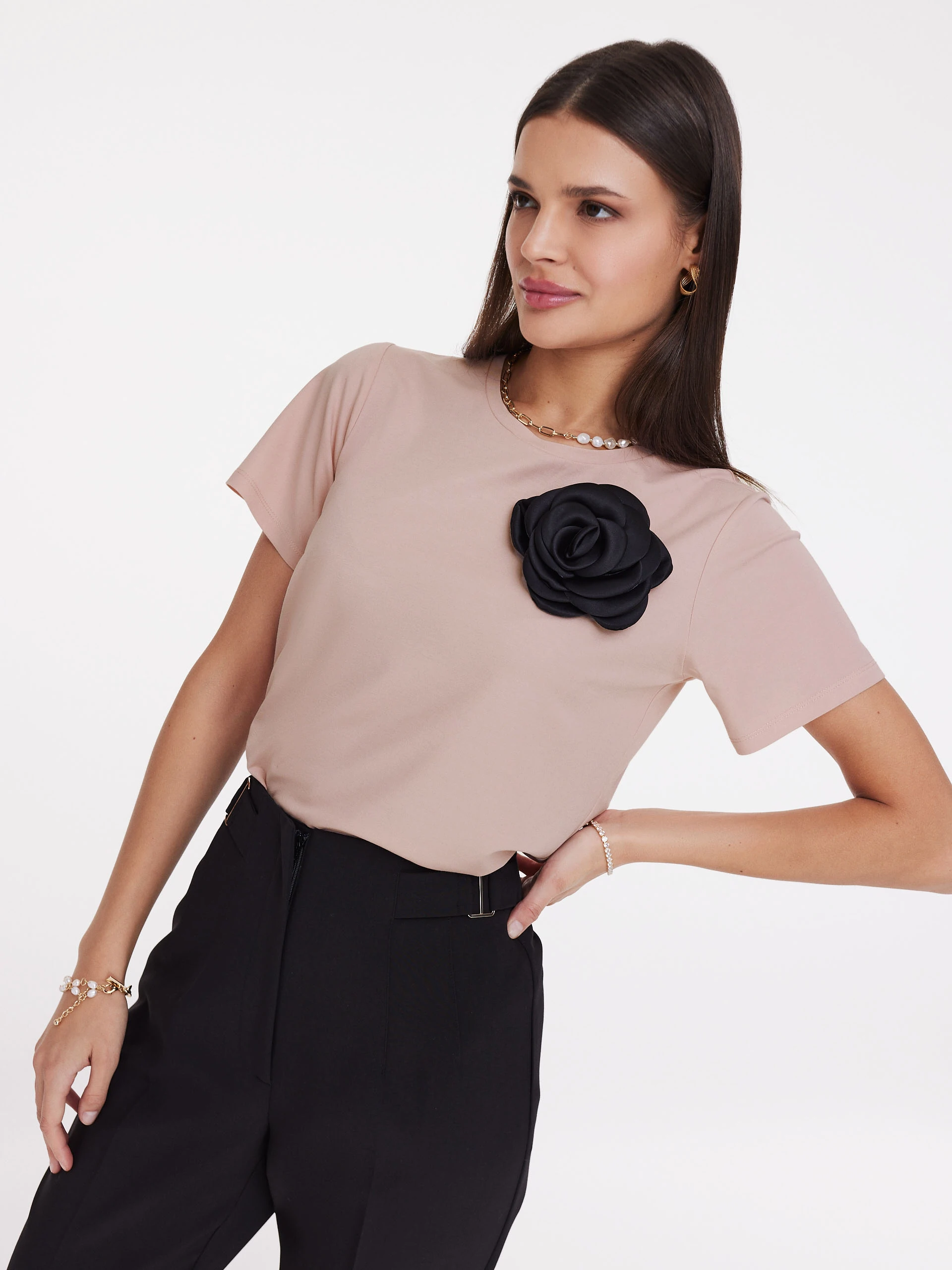 Black high-waisted pants