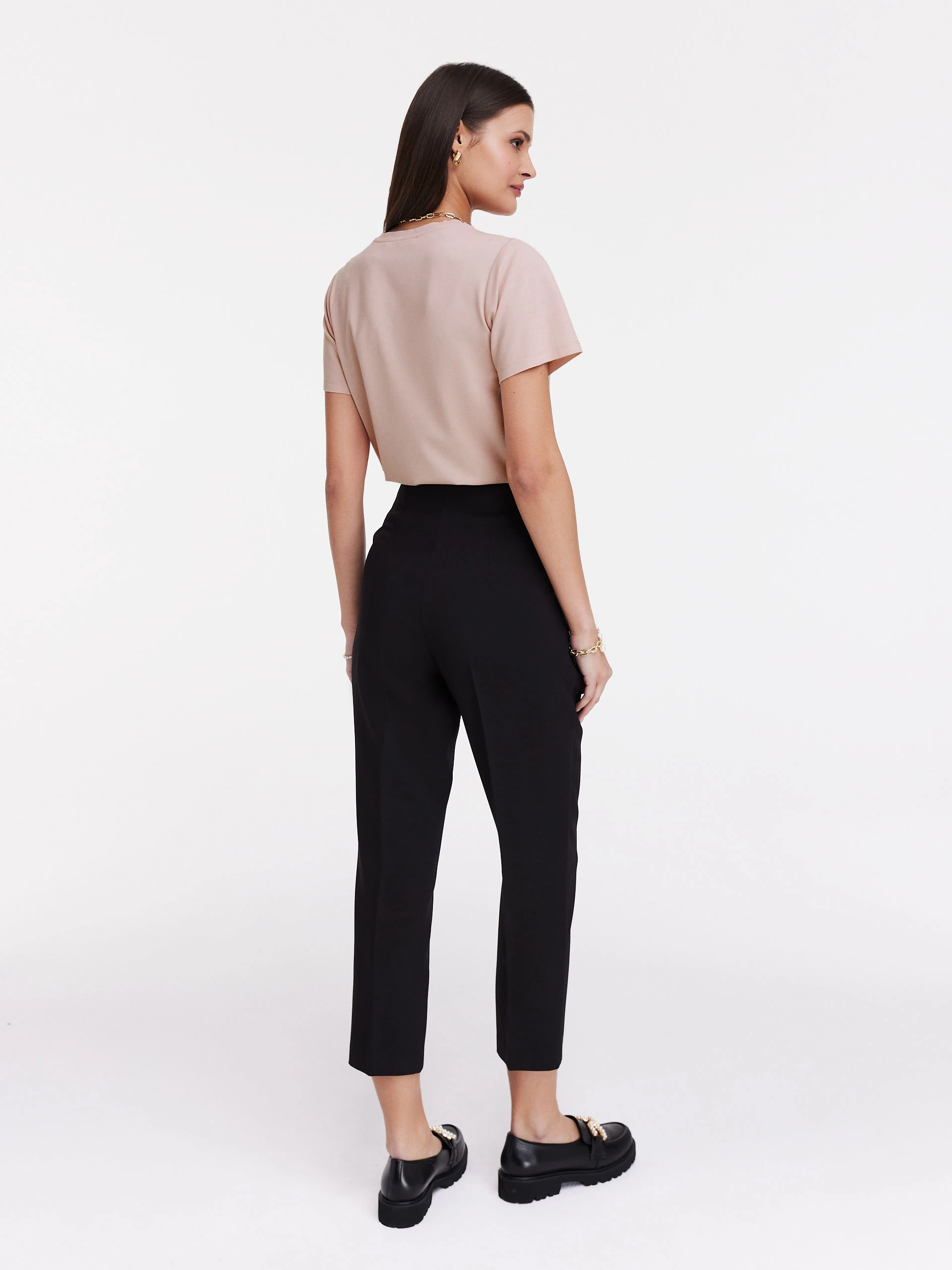Black high-waisted pants
