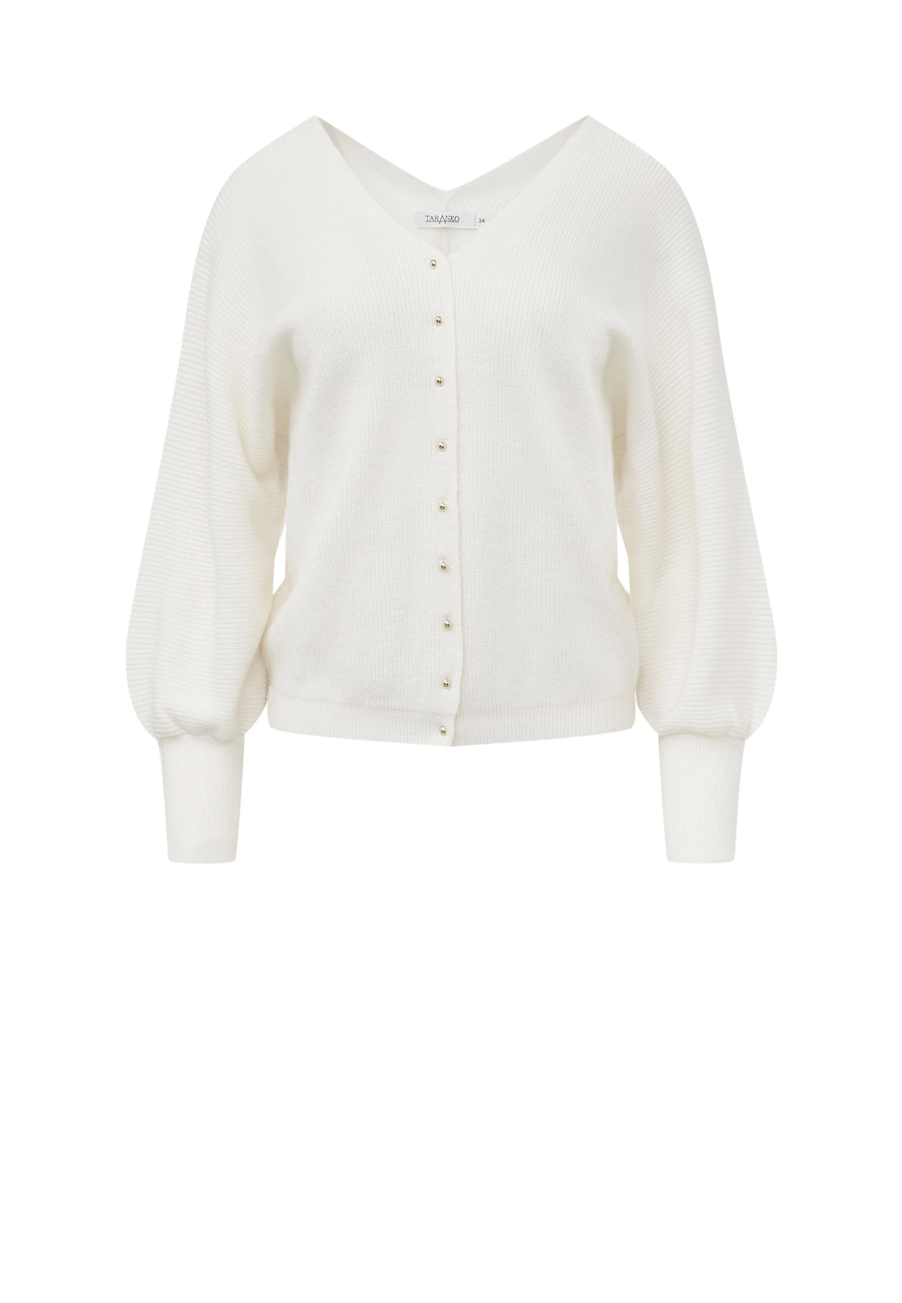 Cardigan with buff sleeves