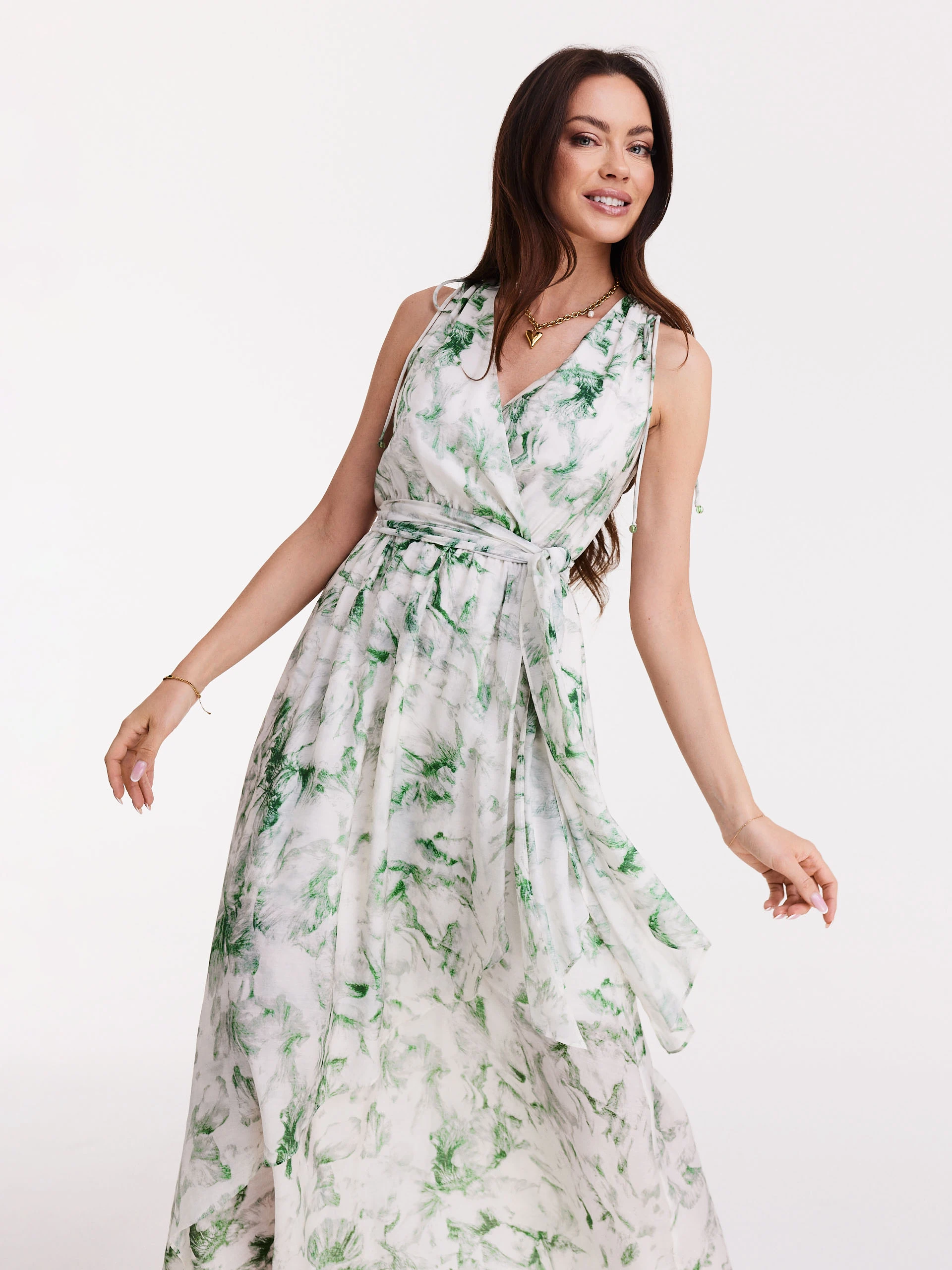 Sukienka maxi w kwiaty