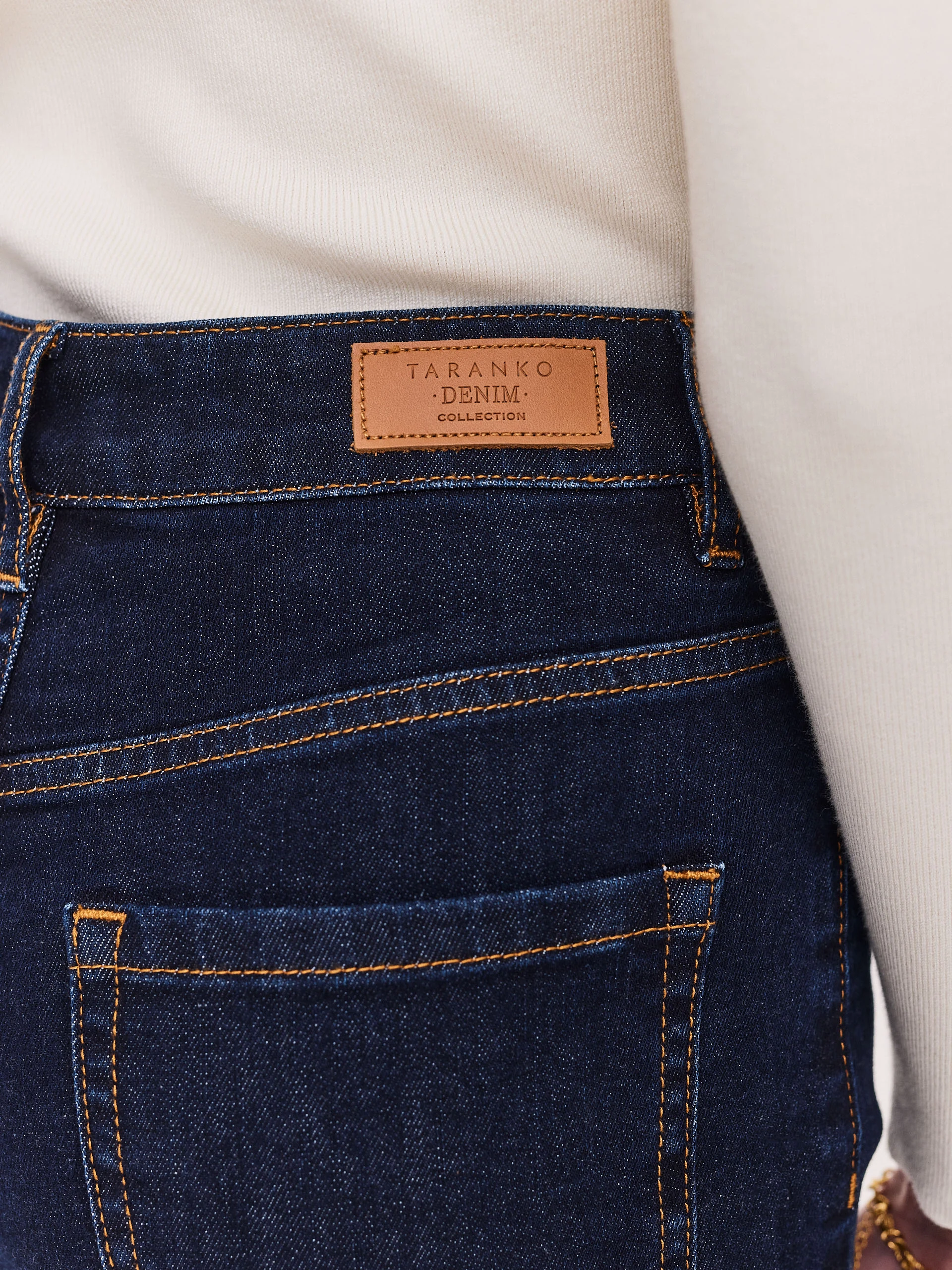Navy blue denim bell bottoms