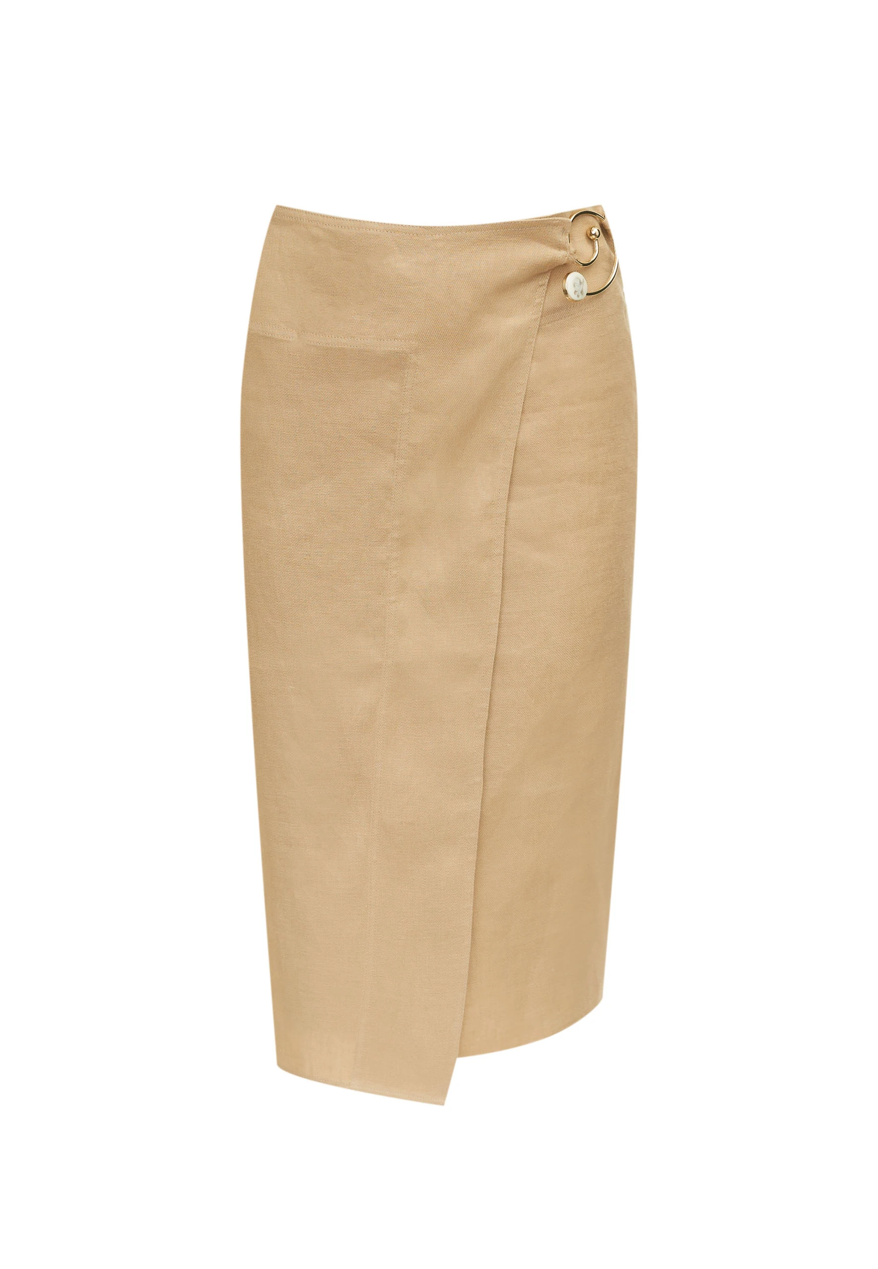 Envelope skirt in linen