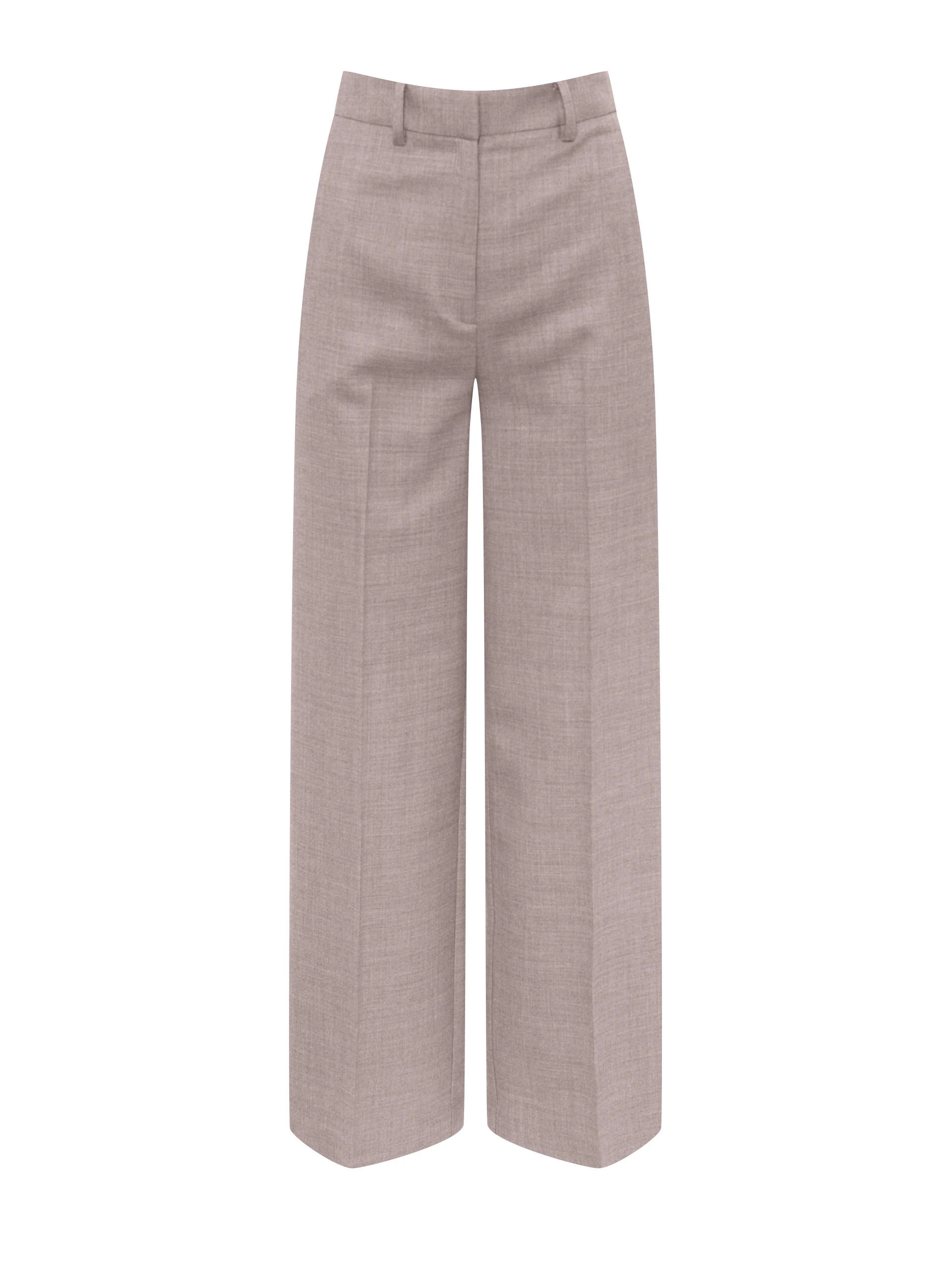 Spodnie wide leg w kolorze taupe