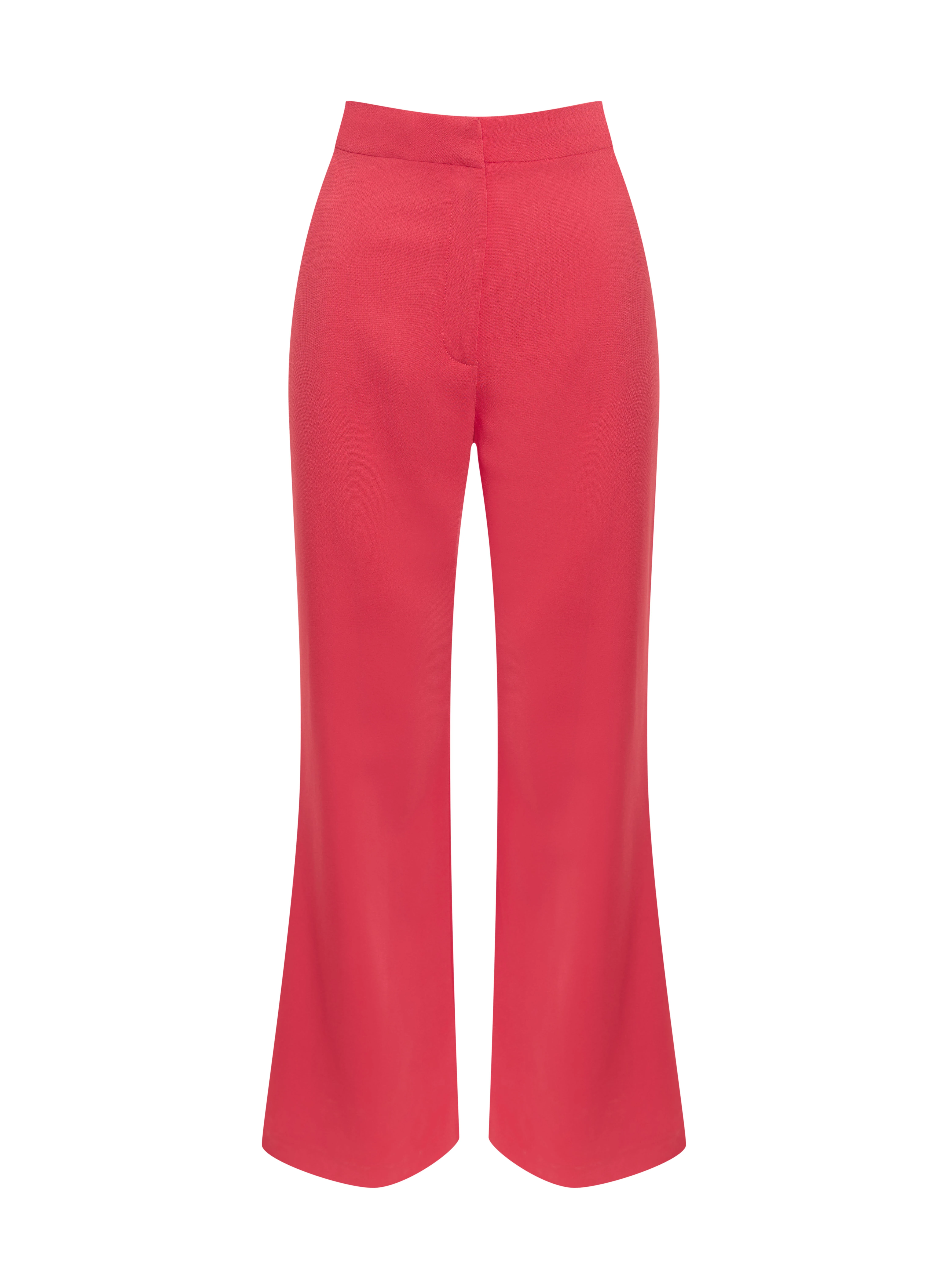 Elegant coral-colored pants