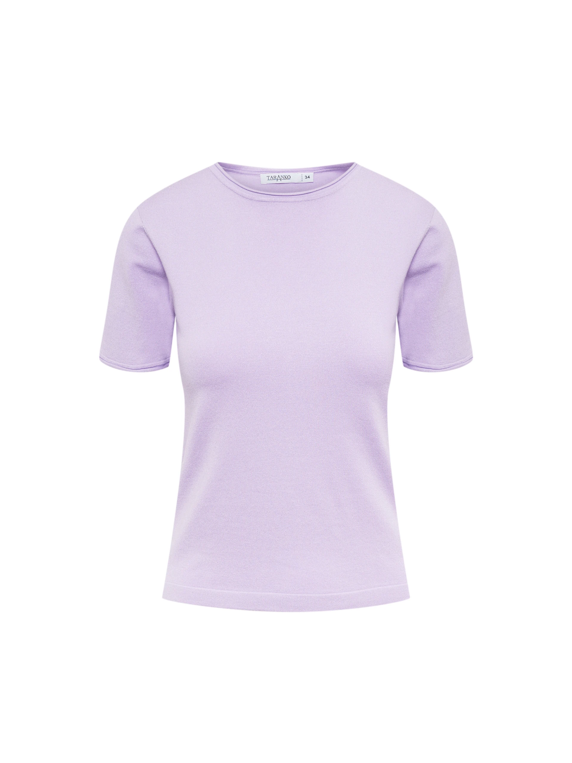 Lilac short-sleeved sweater