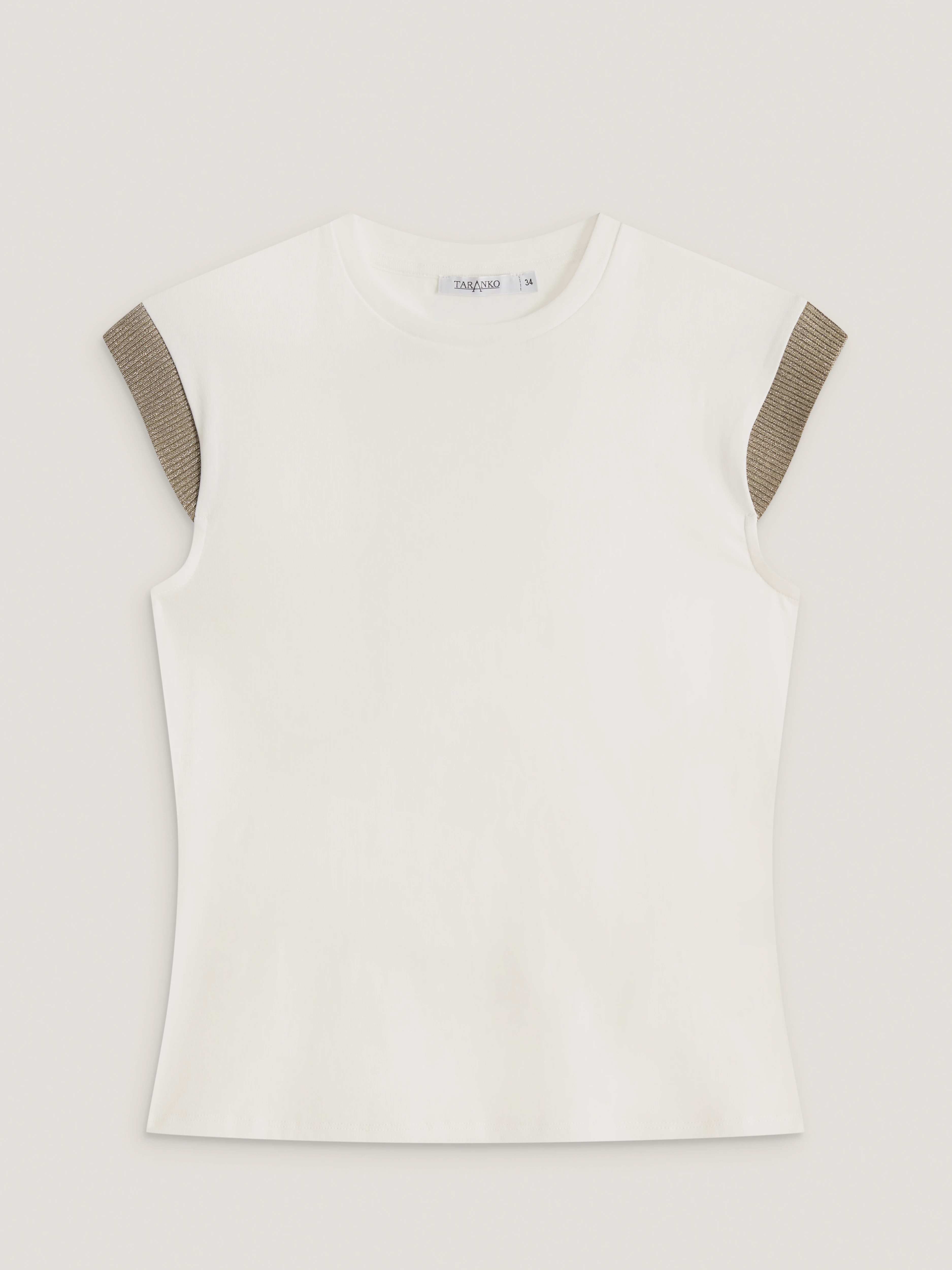 White blouse with decorative sleeves