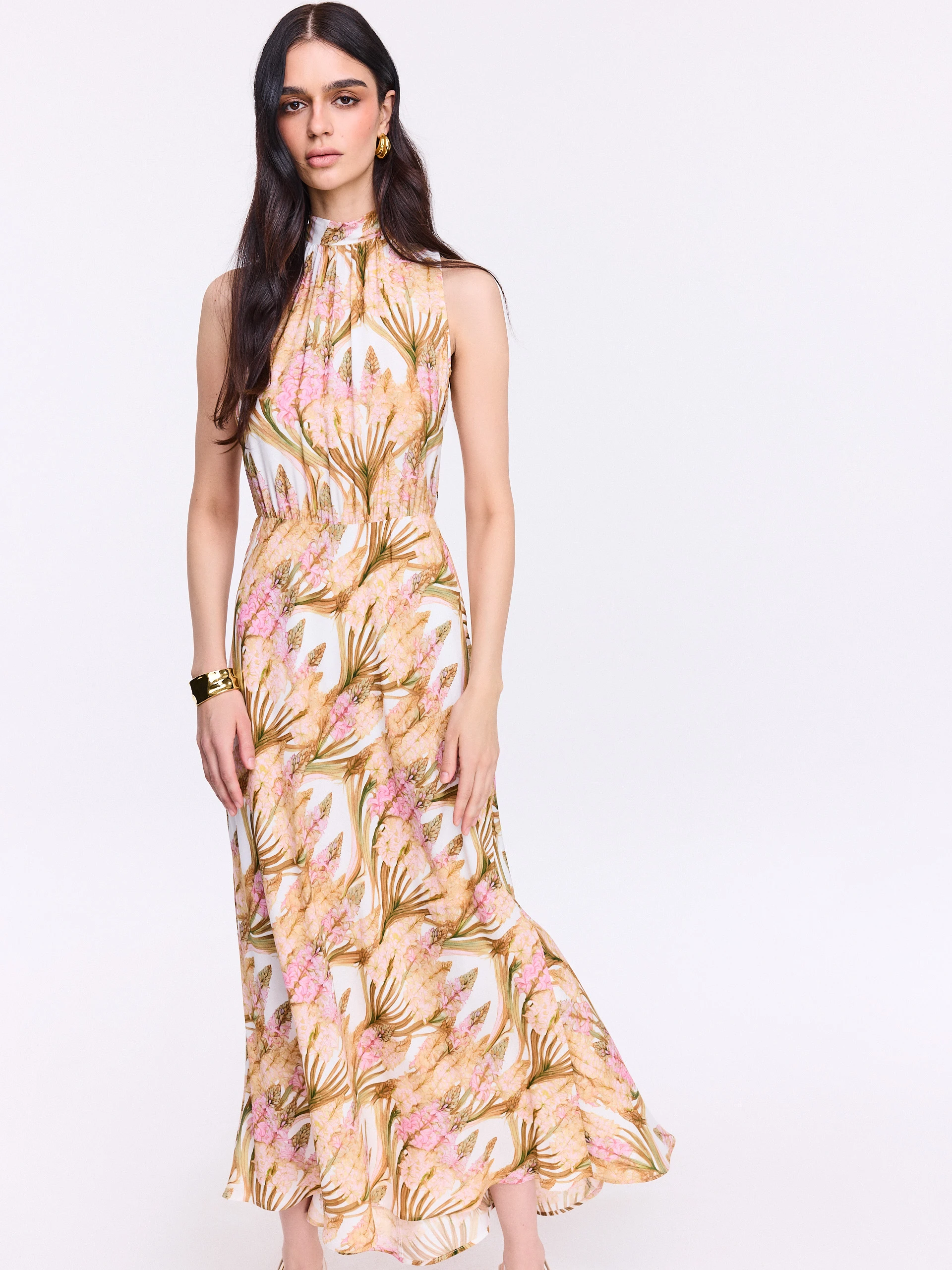 Long dress with original print