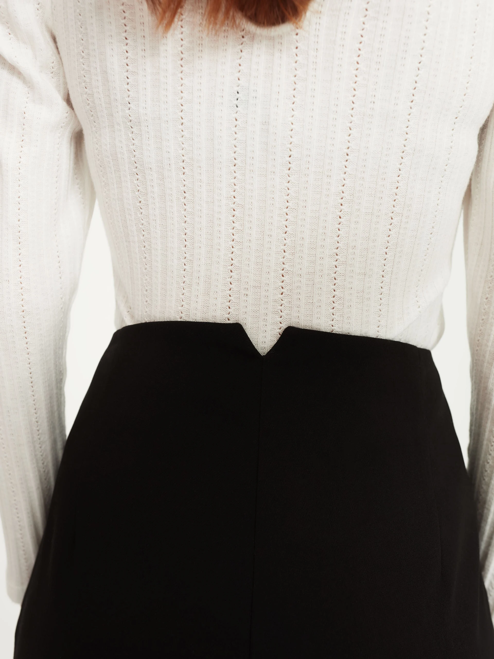 White blouse with delicate buffs