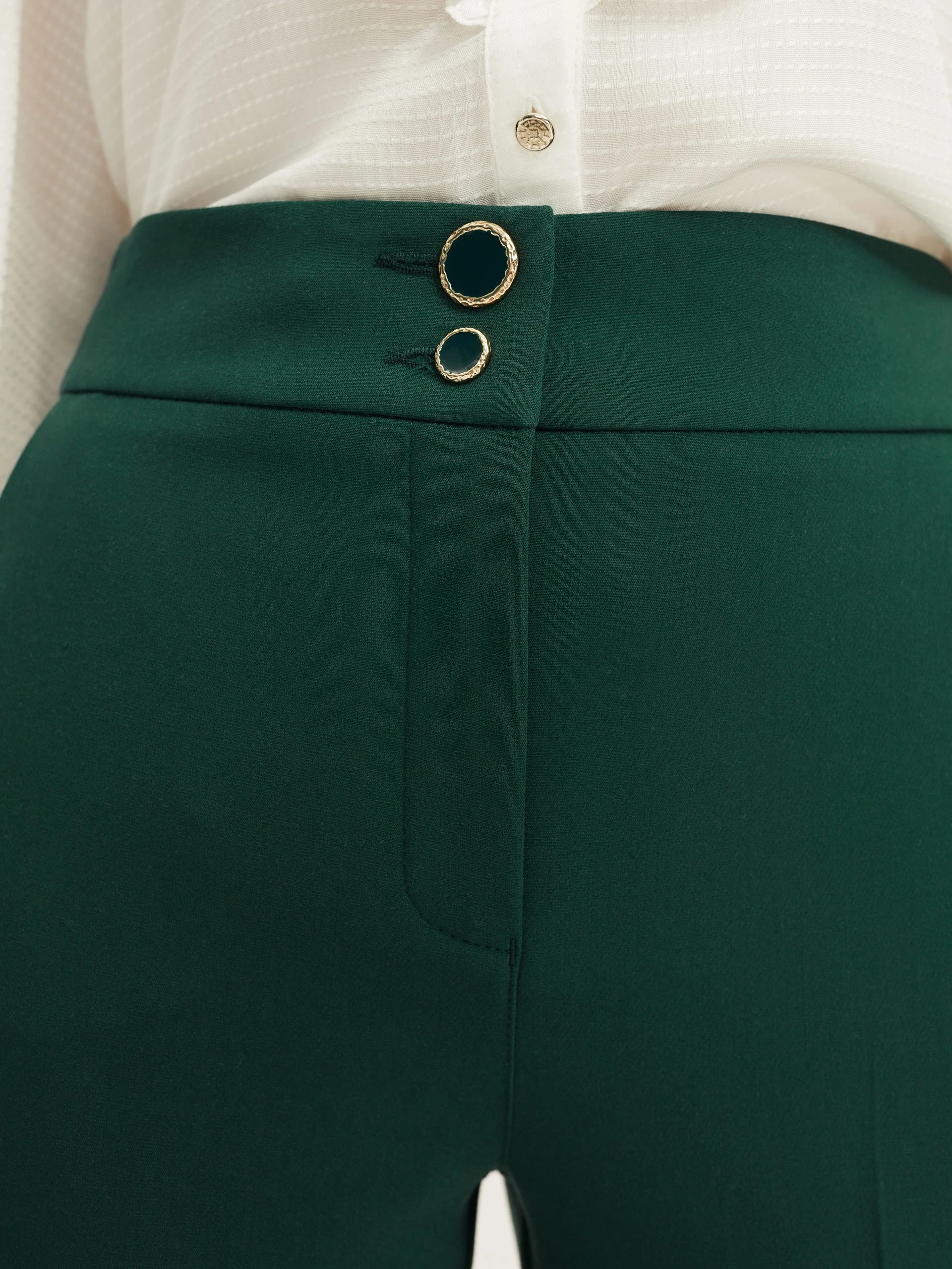 Dark green trousers