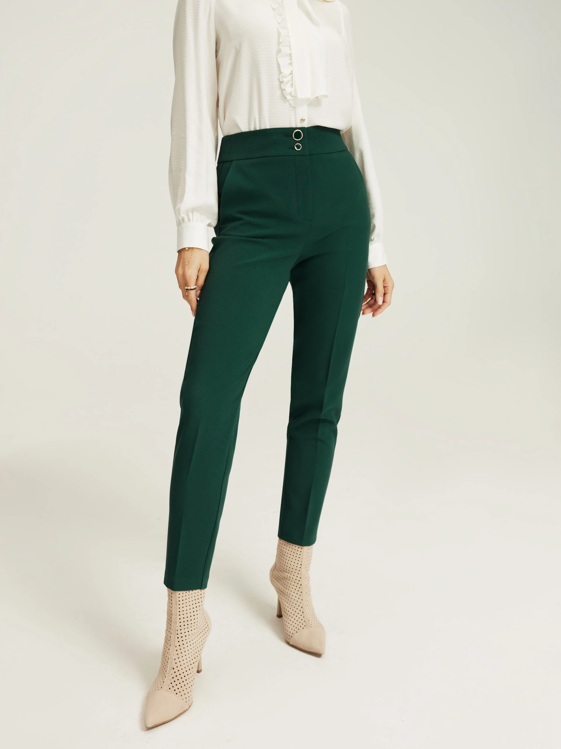 Dark green trousers