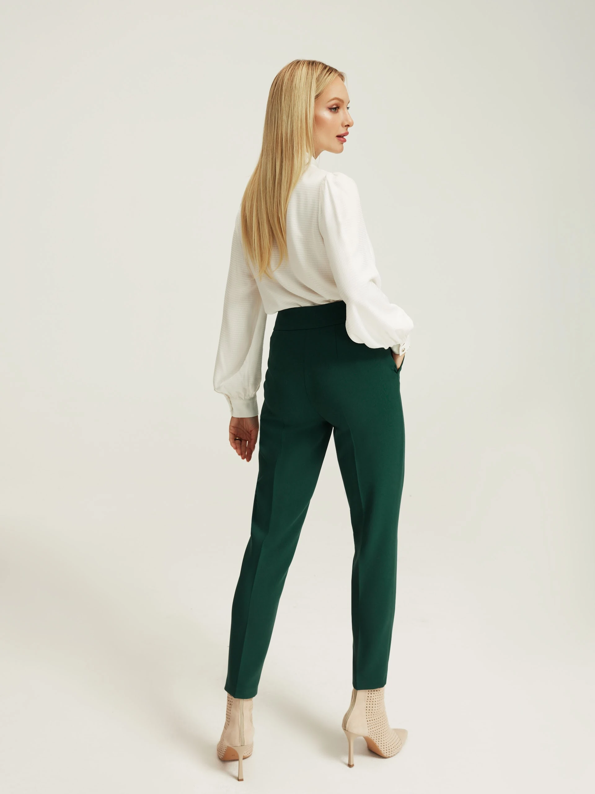 Dark green trousers