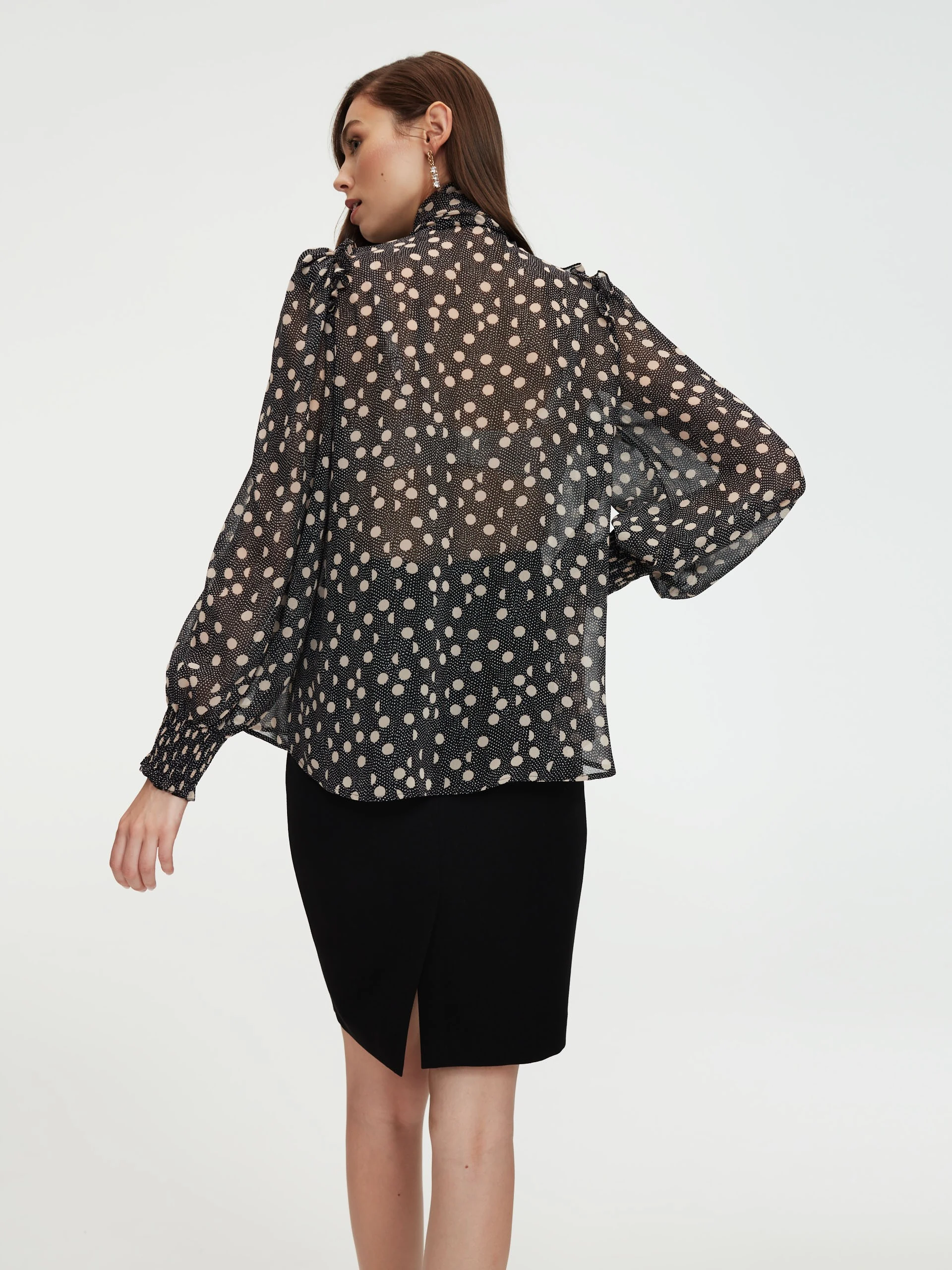 Black pencil skirt