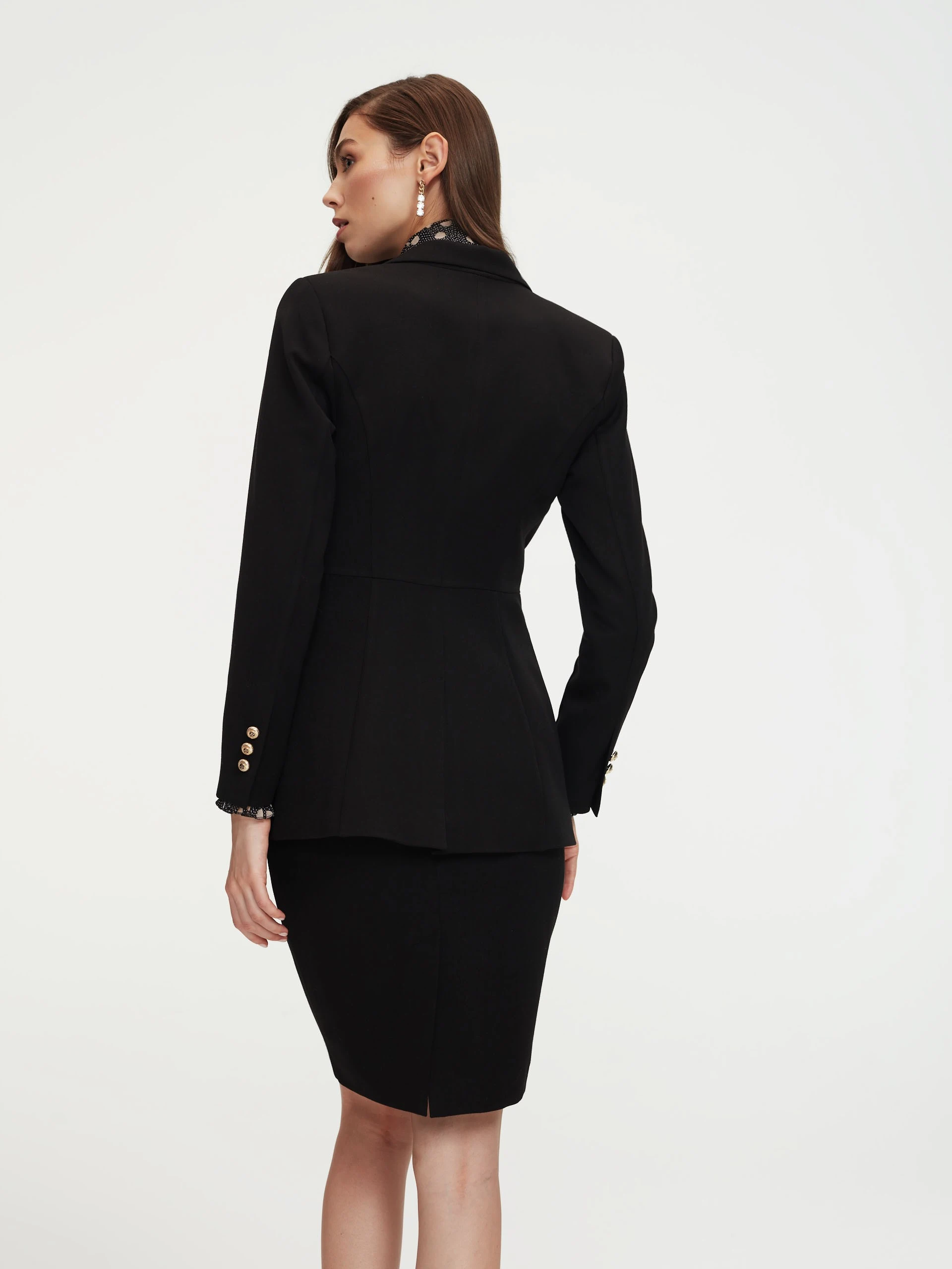 Black pencil skirt