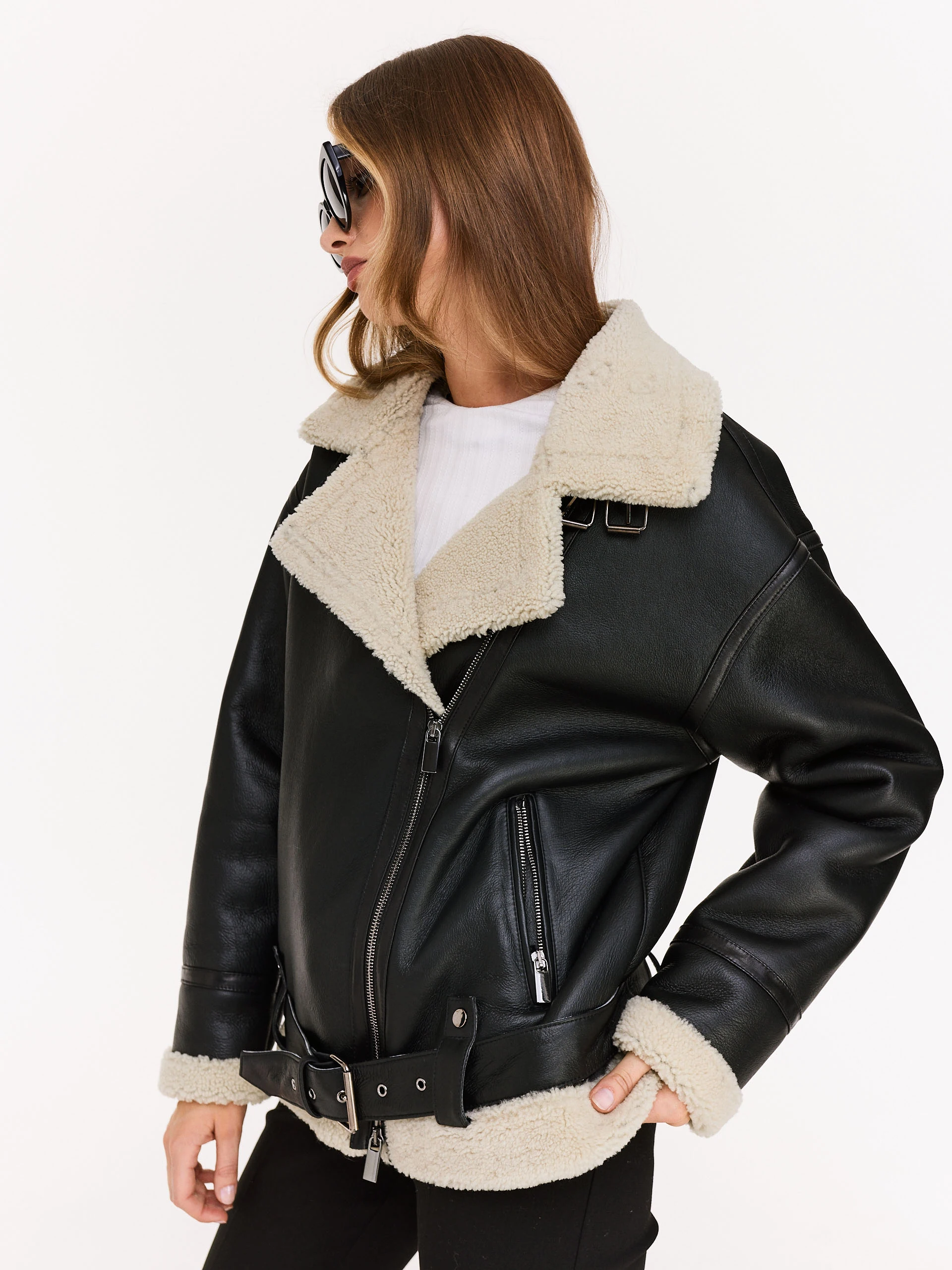 Black pilot jacket