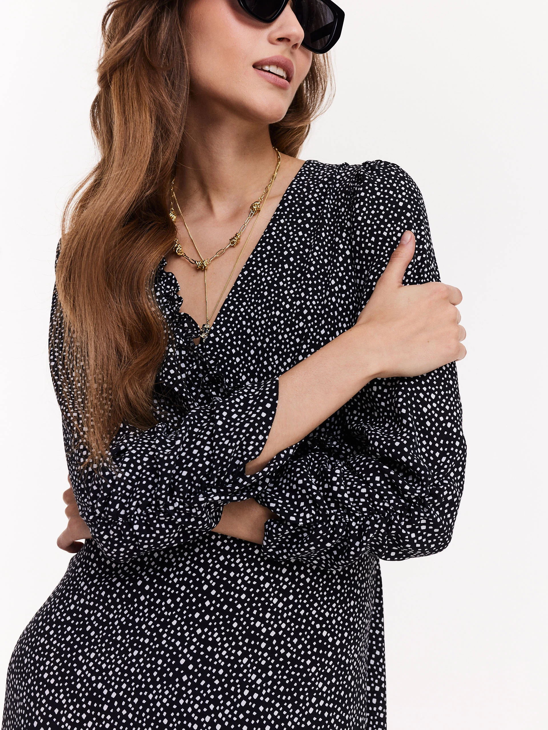 Black envelope dress