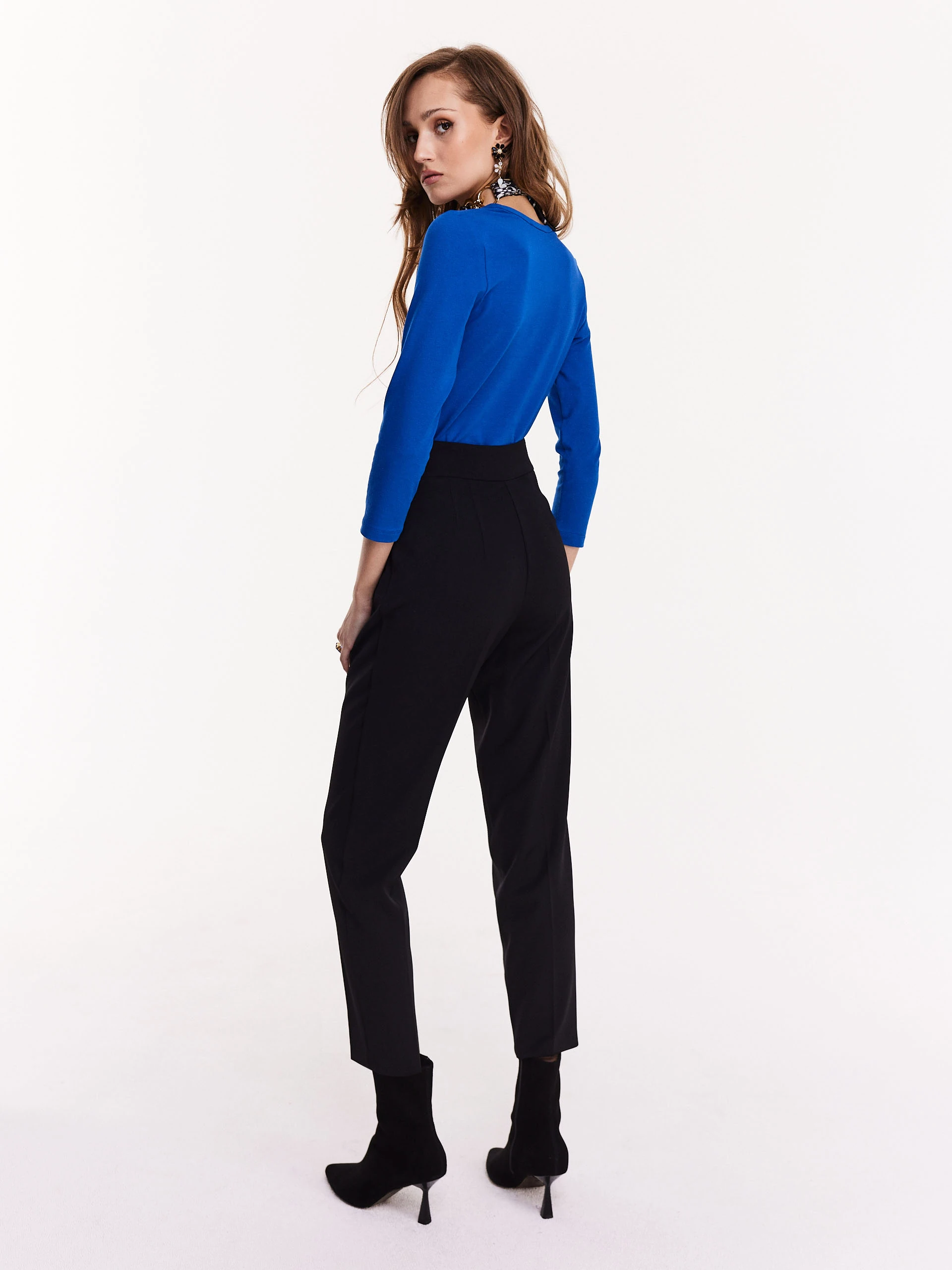 Black high-waisted pants