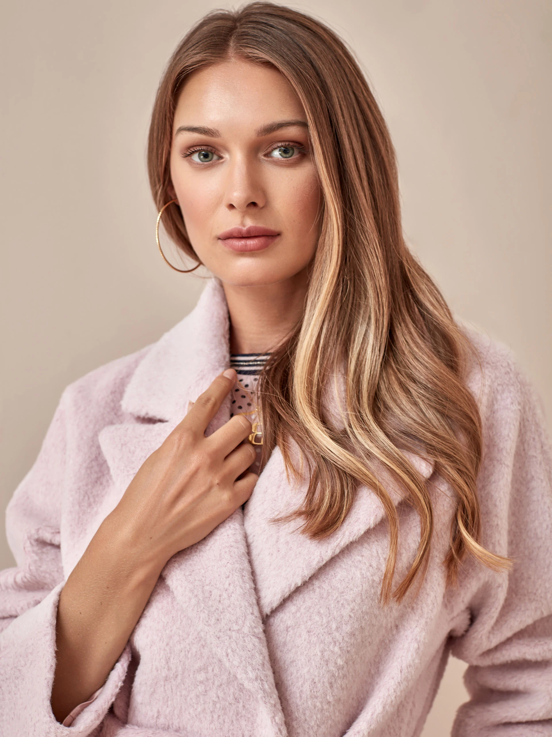 PINK ALPACA COAT