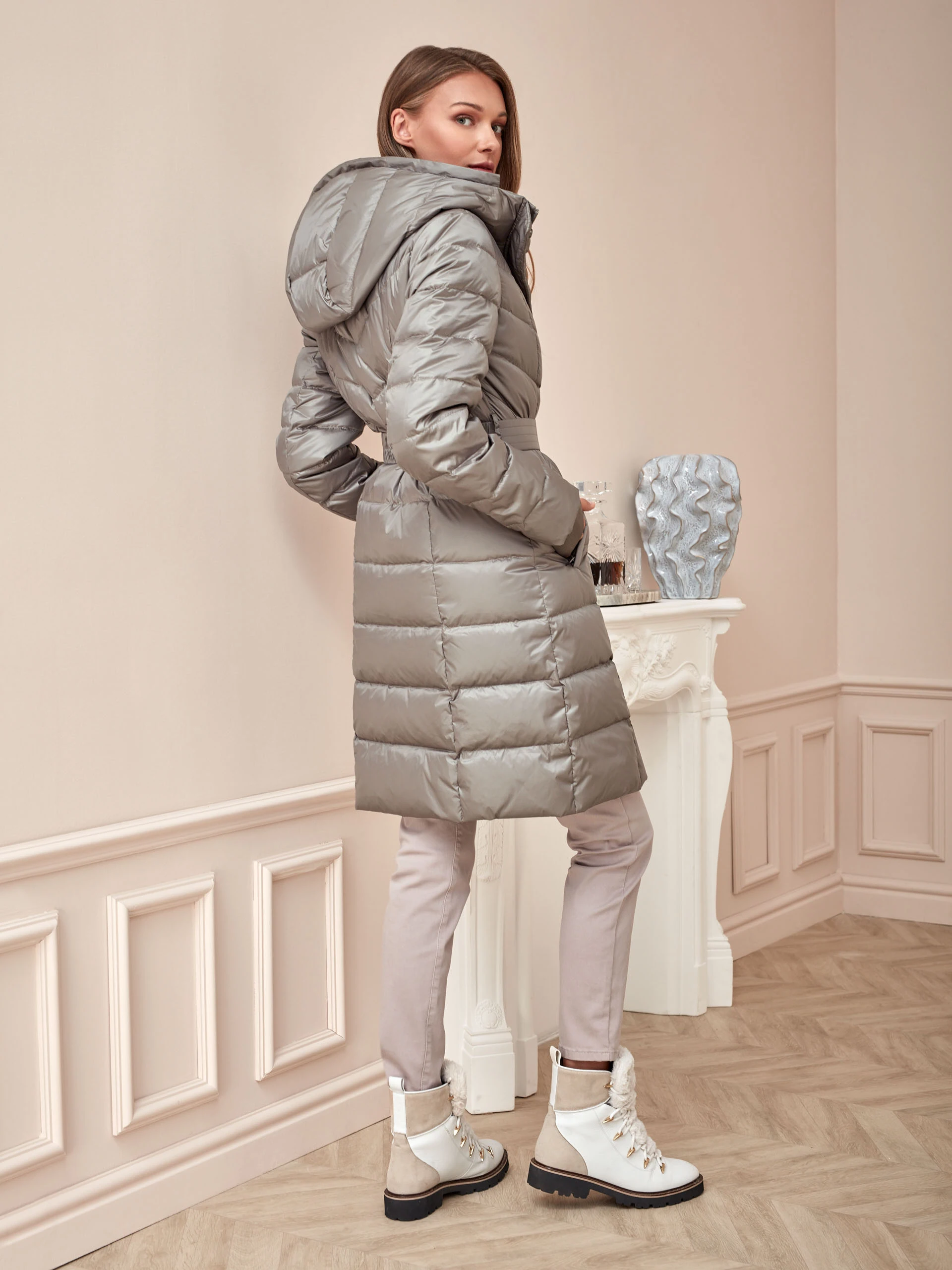 DOWN HOODED COAT