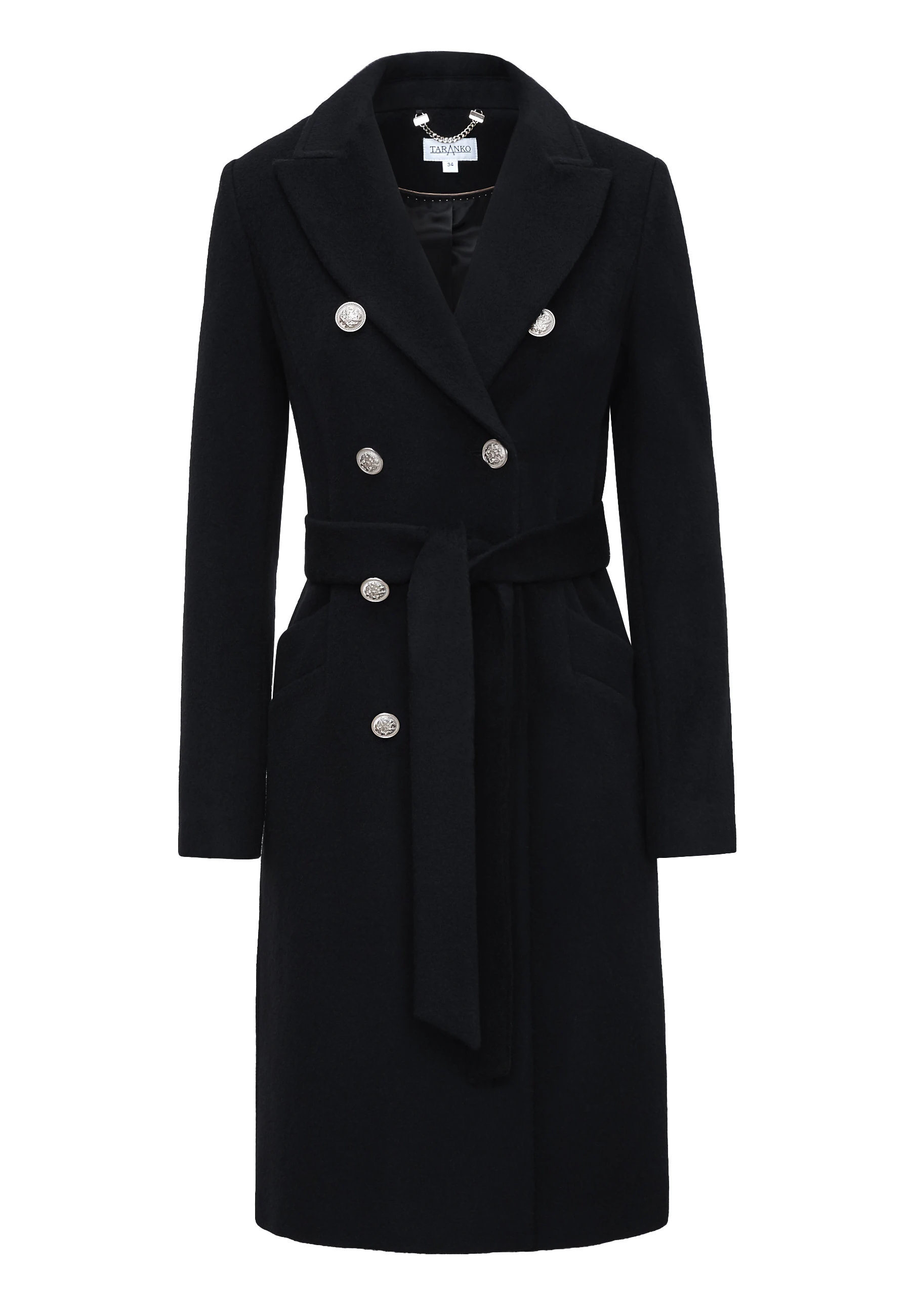 DOUBLE-BREASTED WOOL COAT
