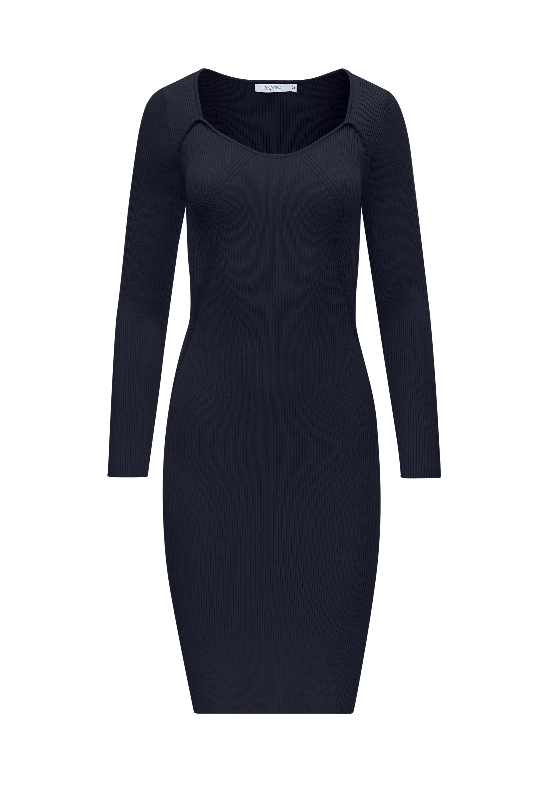 BLACK KNITTED DRESS
