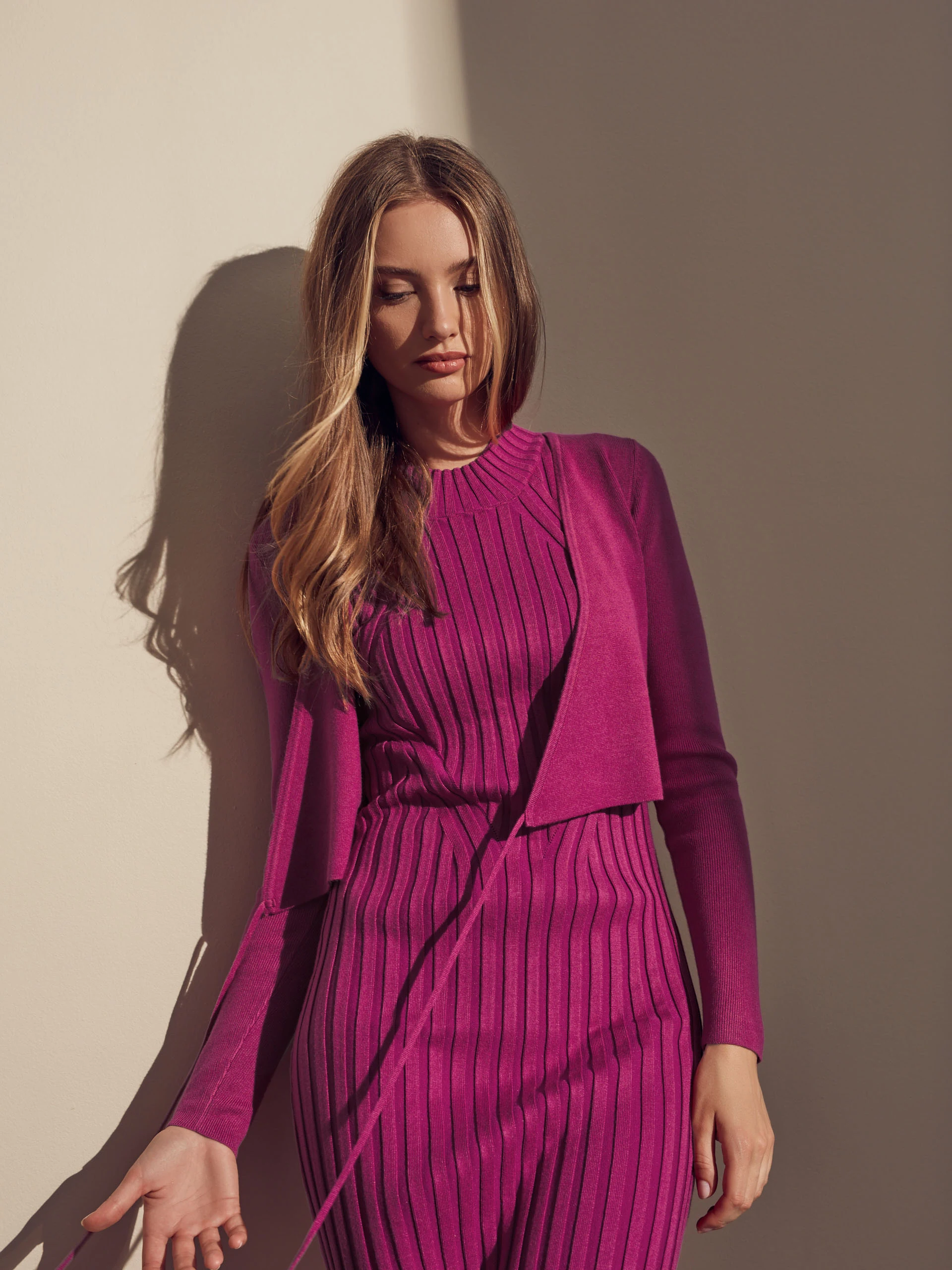 PINK KNITTED DRESS