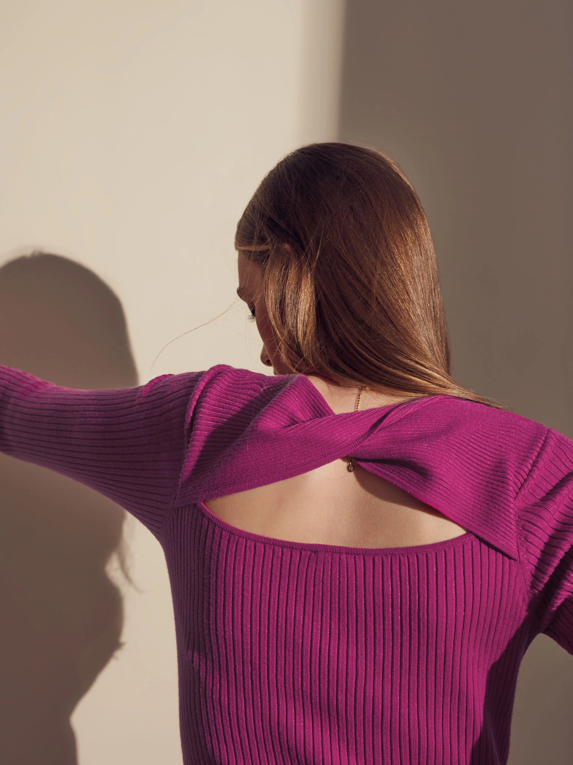 PINK KNITTED DRESS