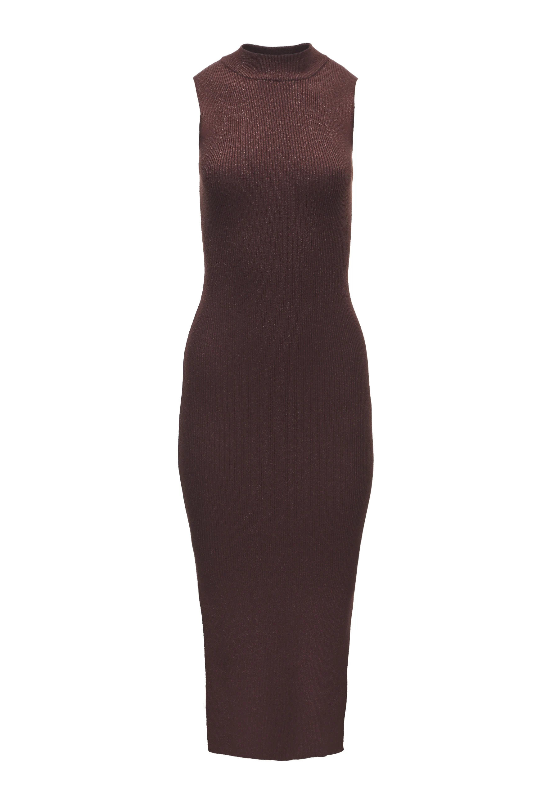 BROWN SHINY DRESS