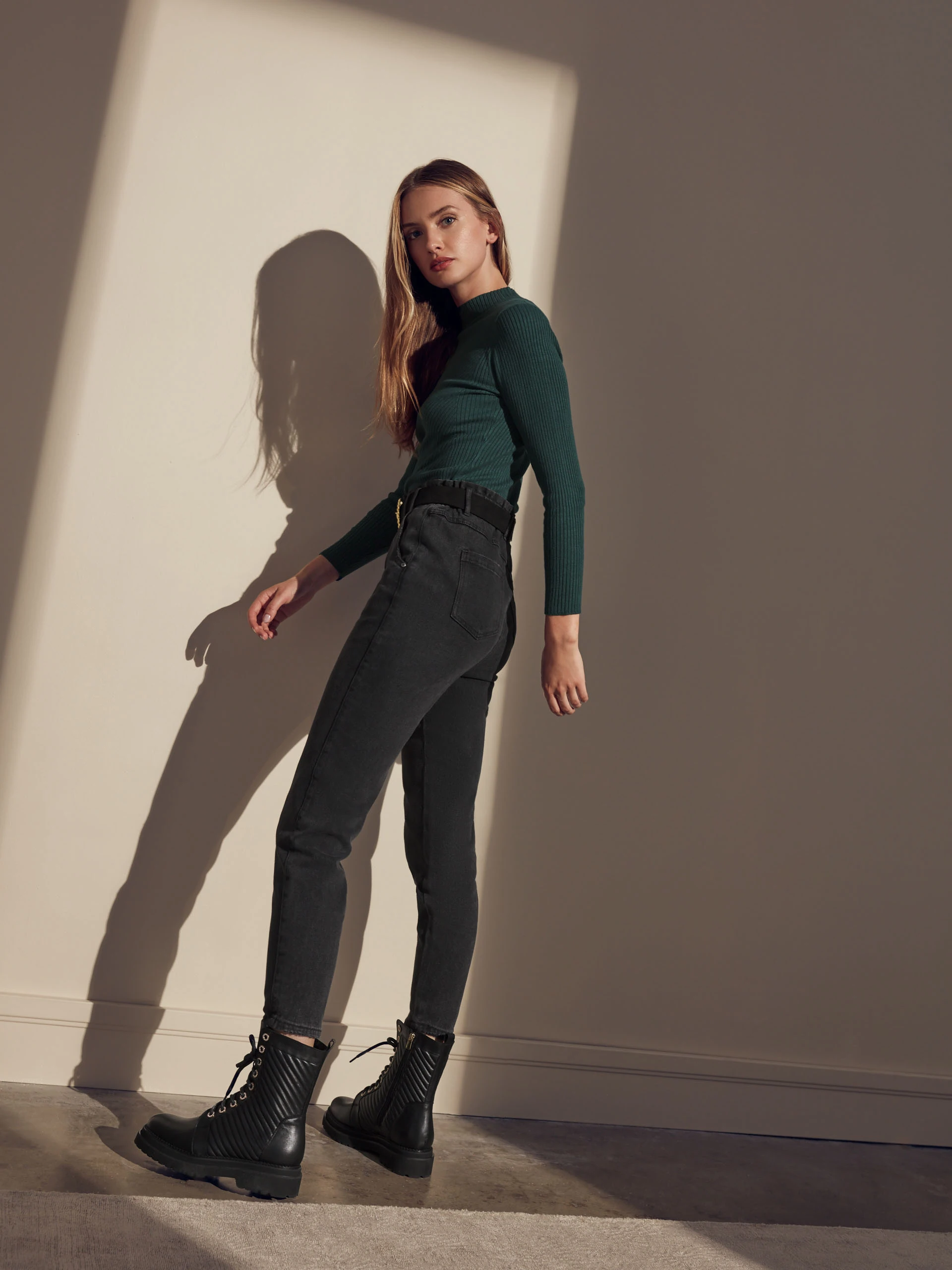 GRAPHITE DENIM PANTS