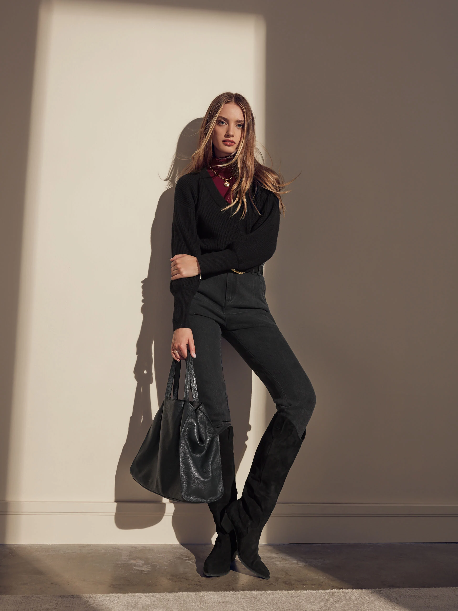 GRAPHITE DENIM PANTS