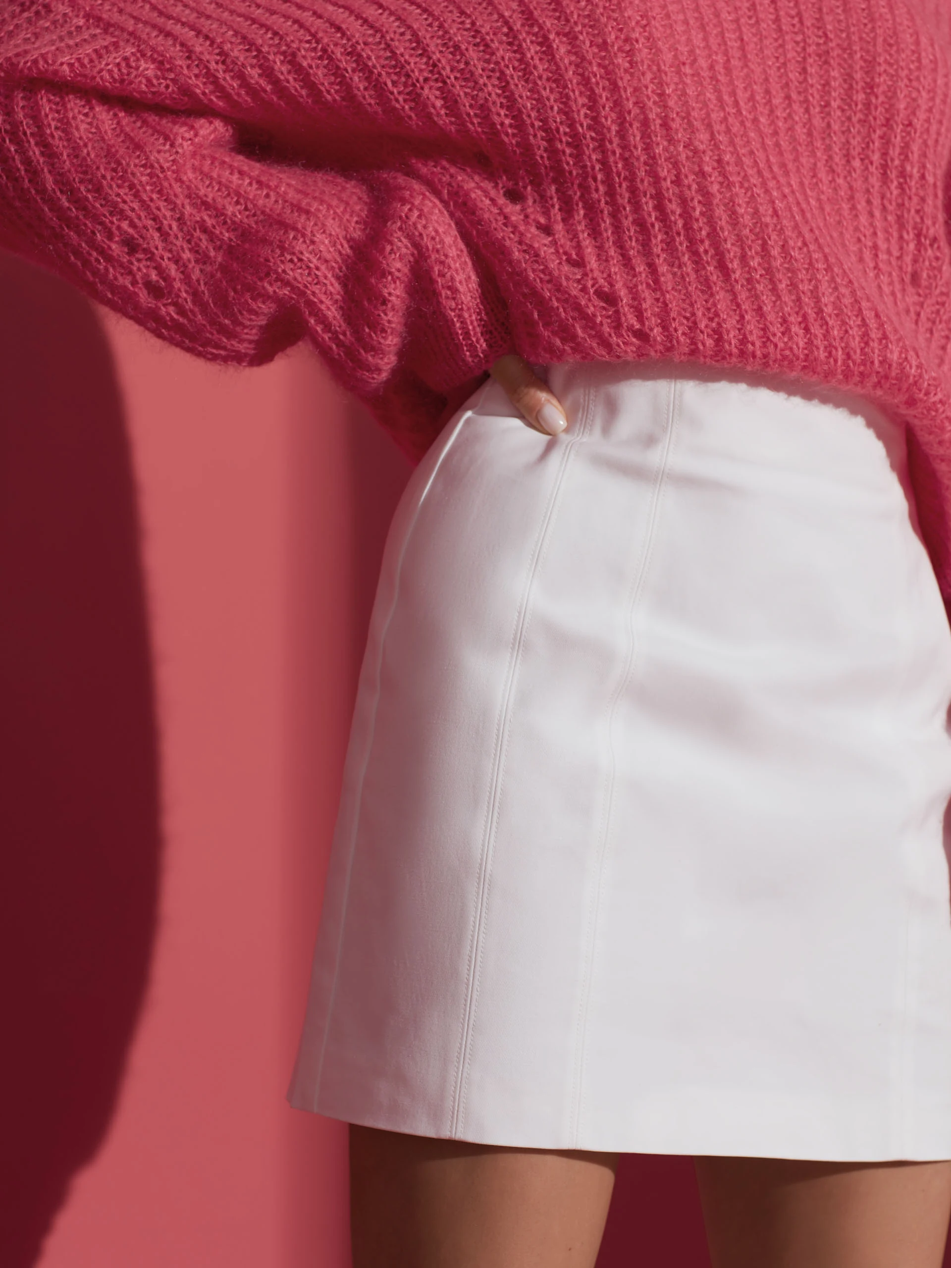 PINK MOHAIR SWEATER
