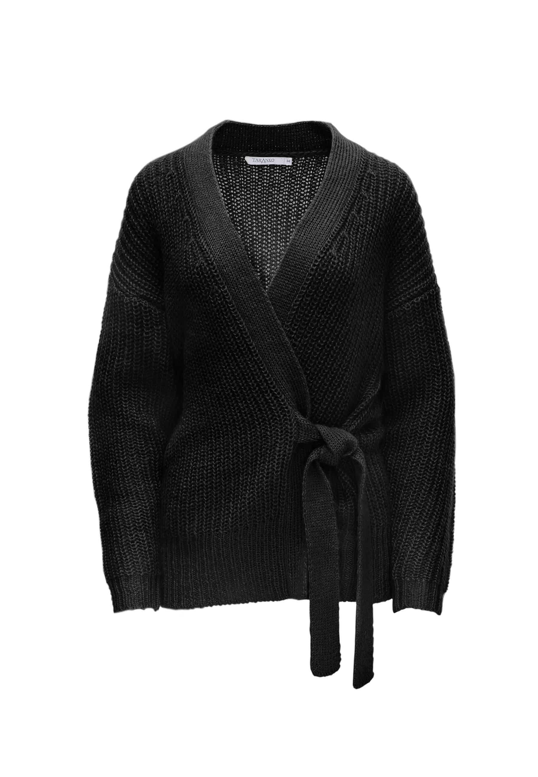 BLACK SWEATER WITH BINDING
