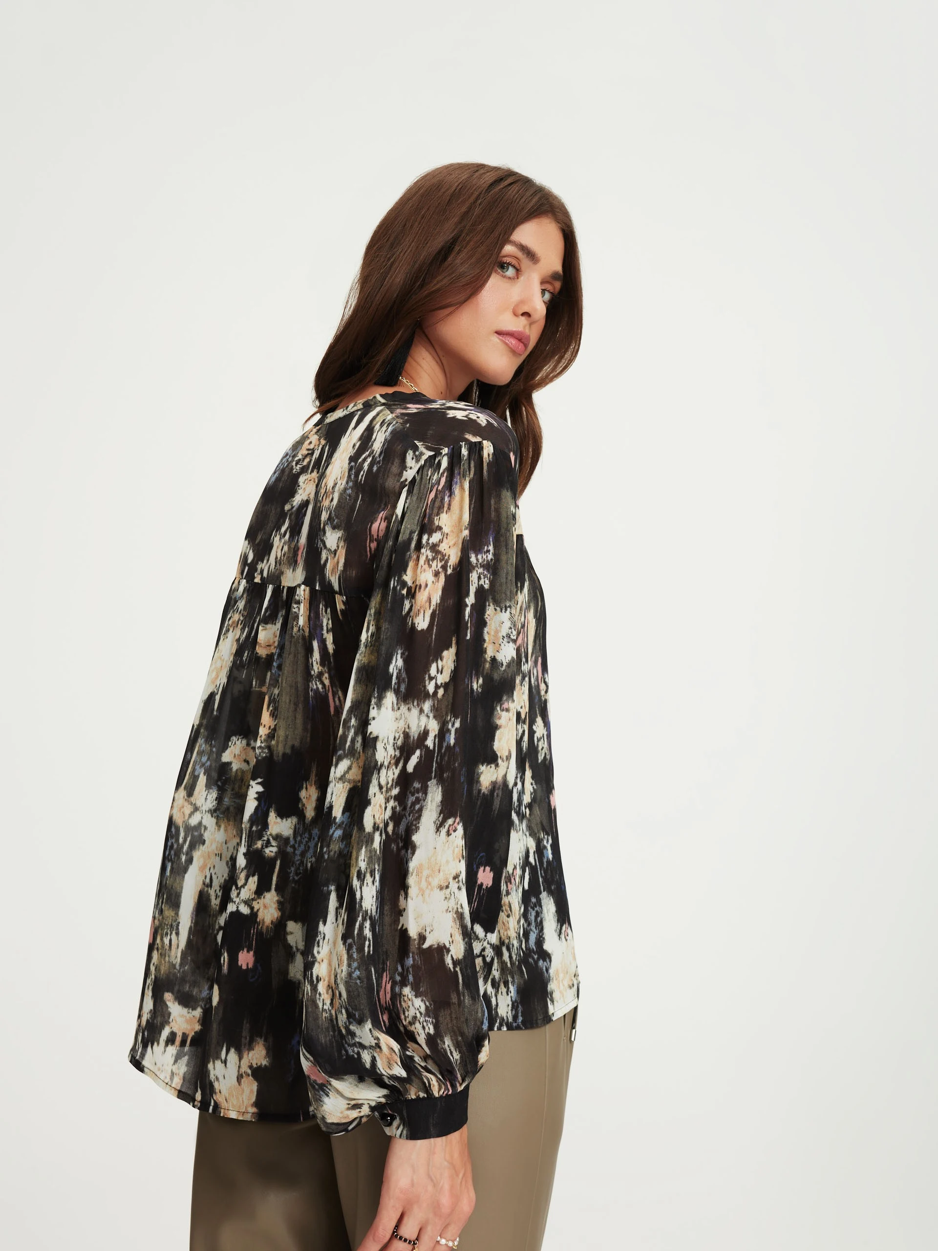 Airy floral blouse