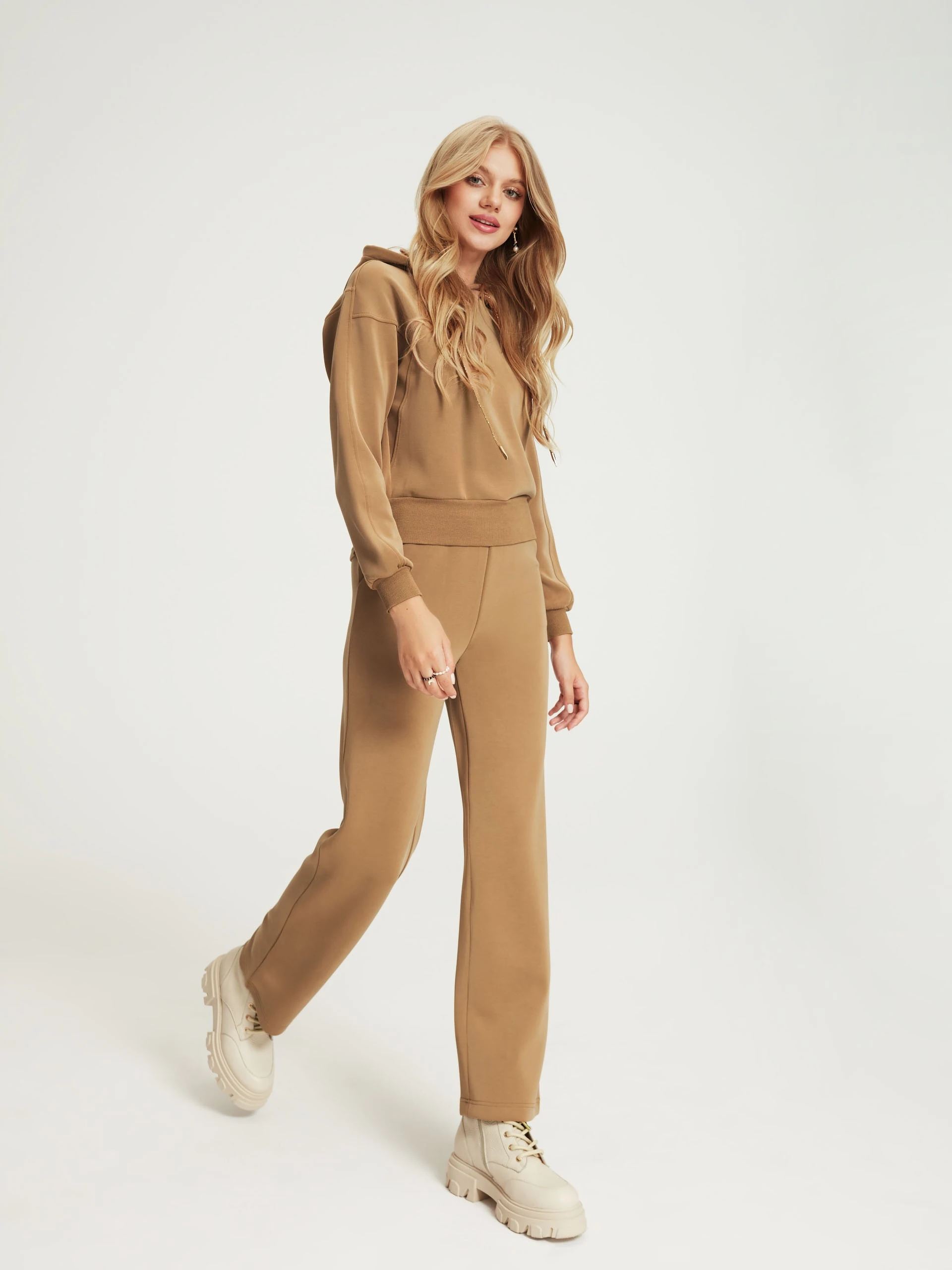 Caramel hooded sweatshirt