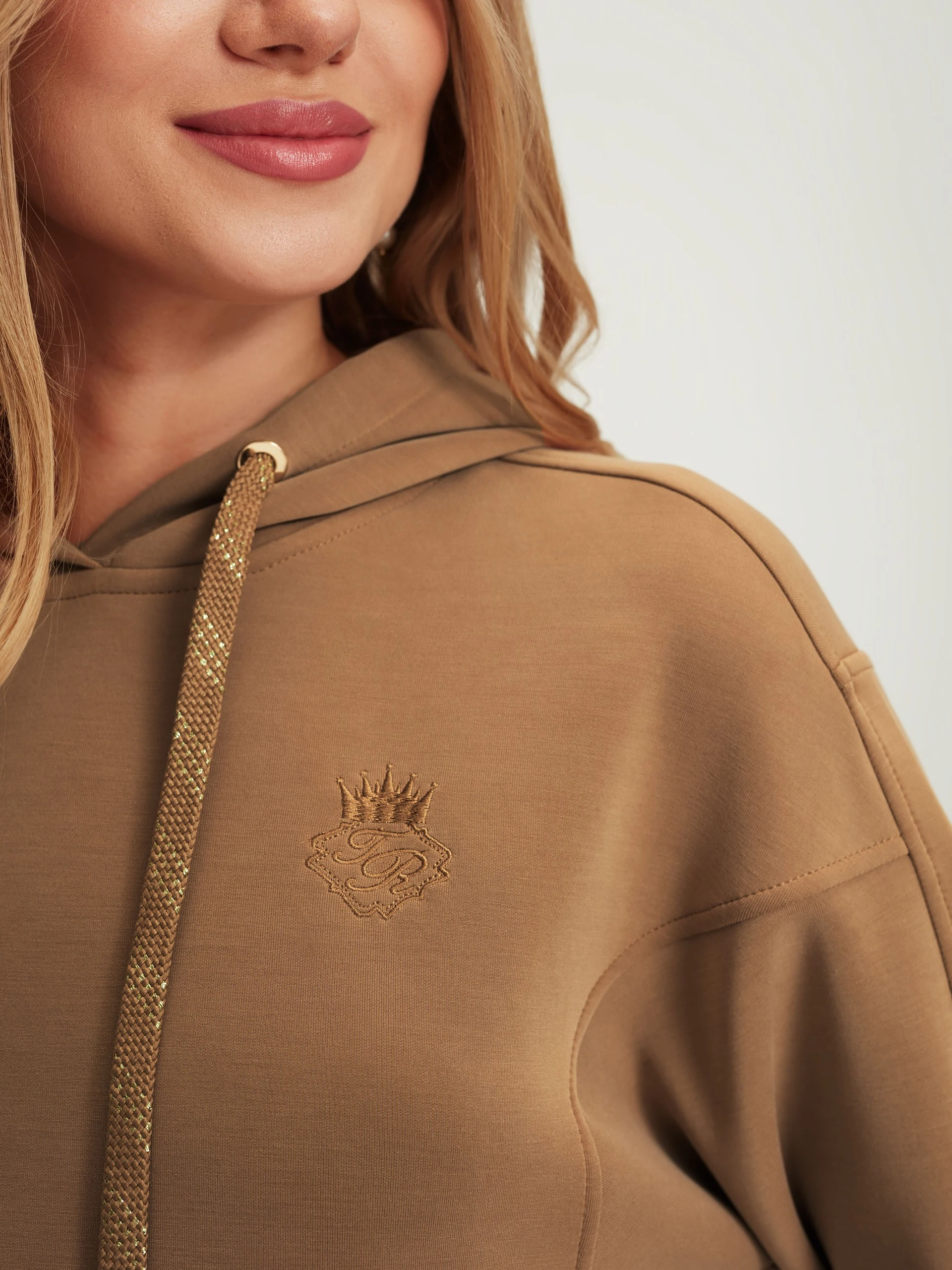 Caramel hooded sweatshirt