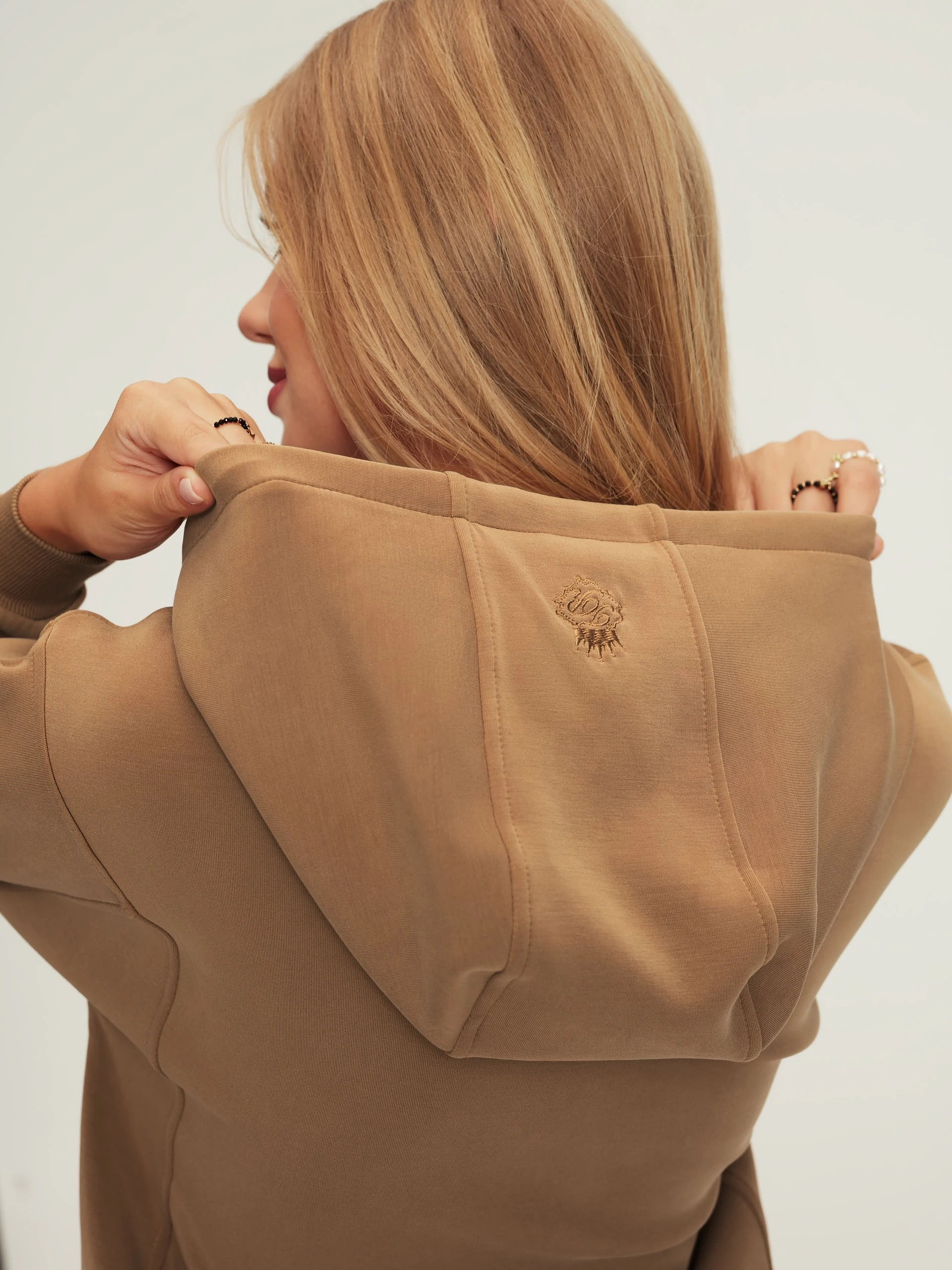 Caramel hooded sweatshirt