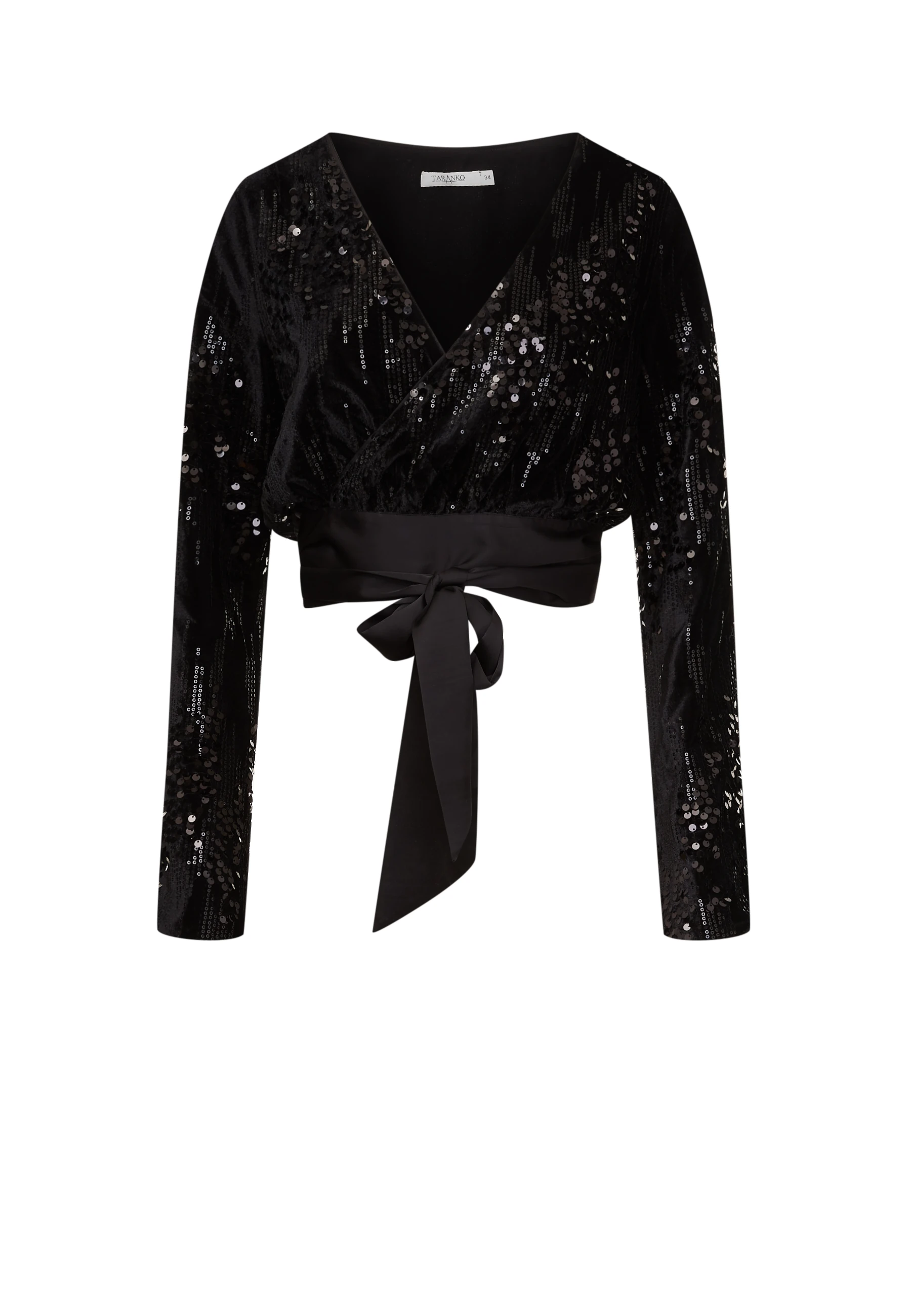 Sequin long sleeve blouse
