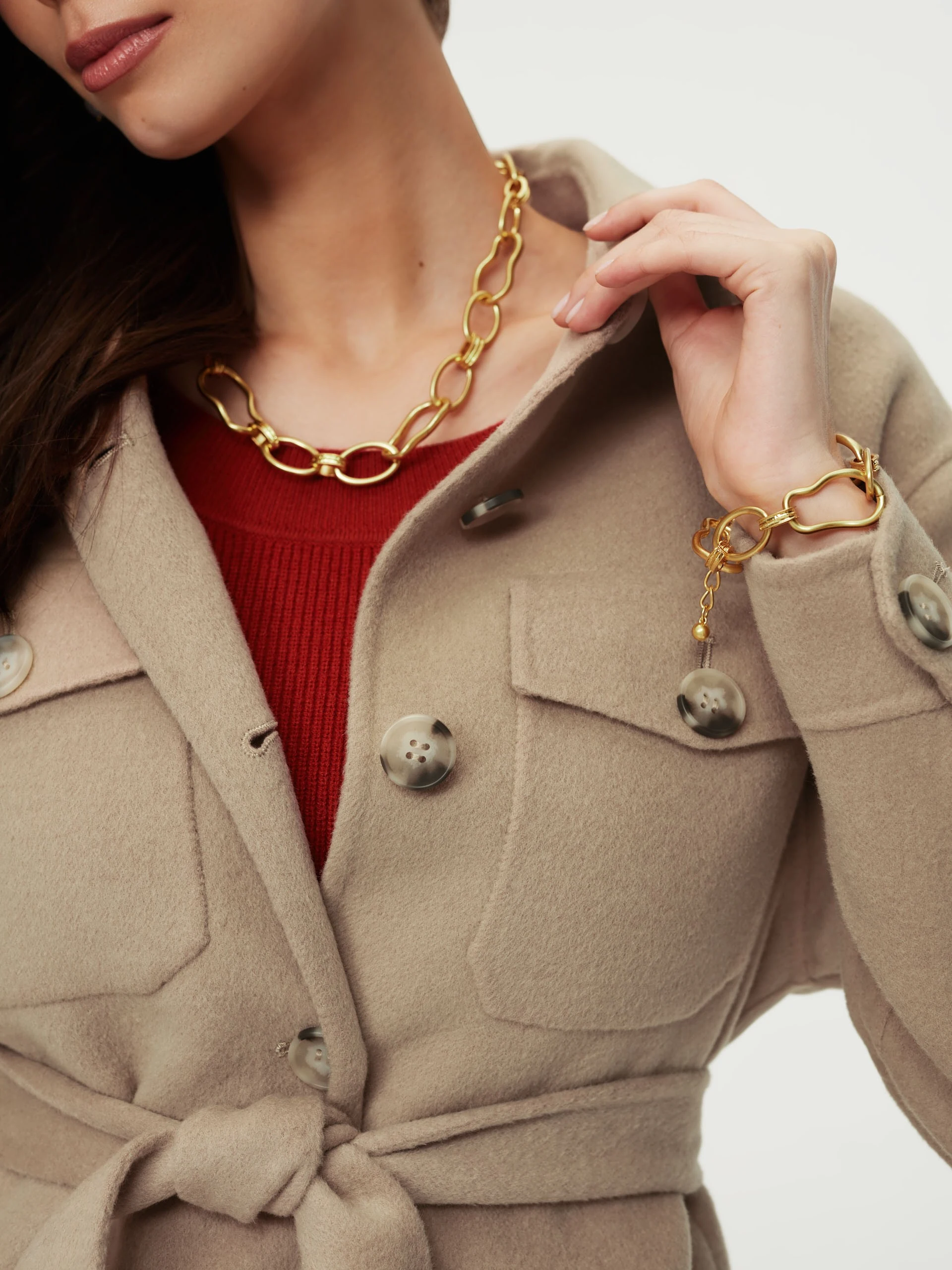 Beige wool jacket