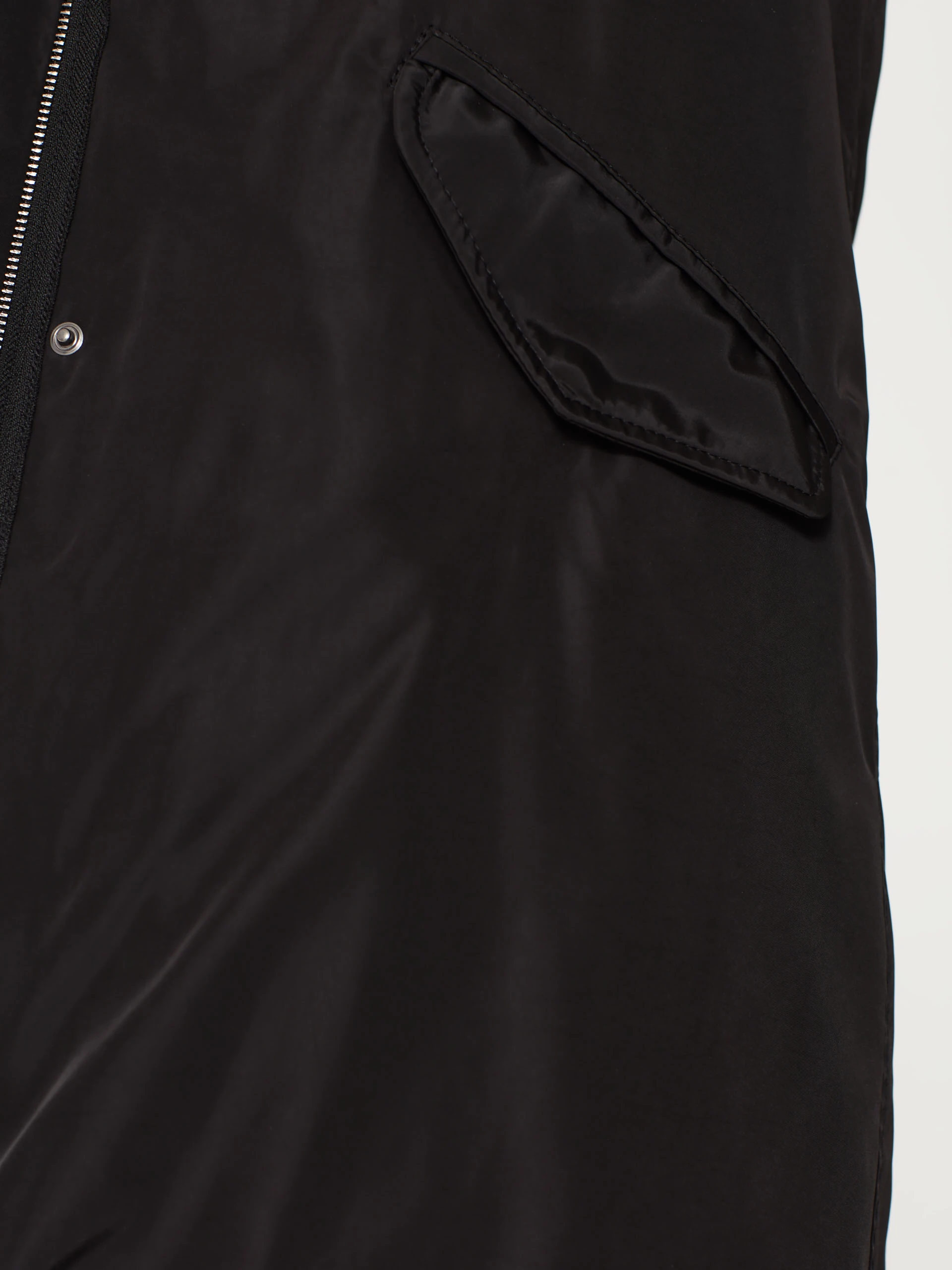 Black jacket with fur trim