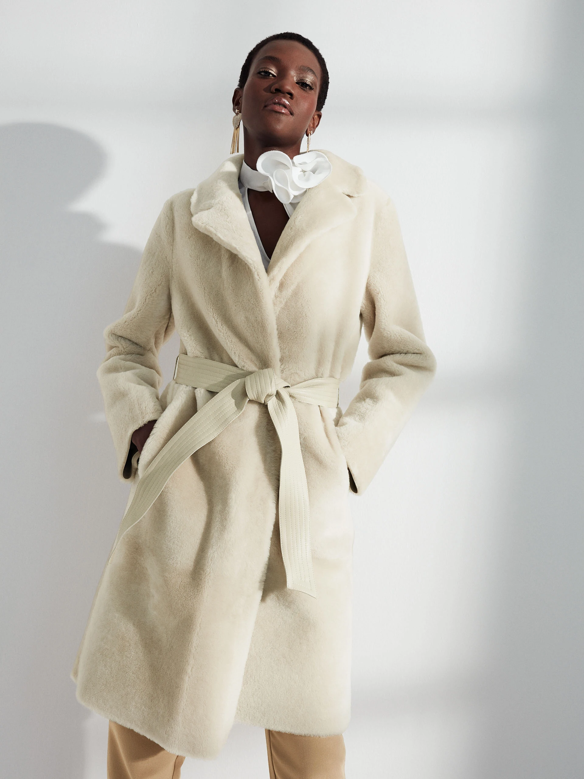 Merino robe coat