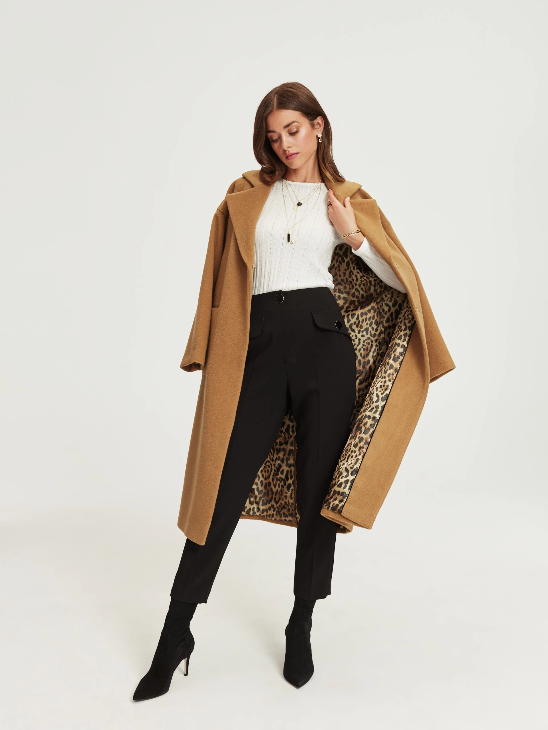 Tapered cigarette pants