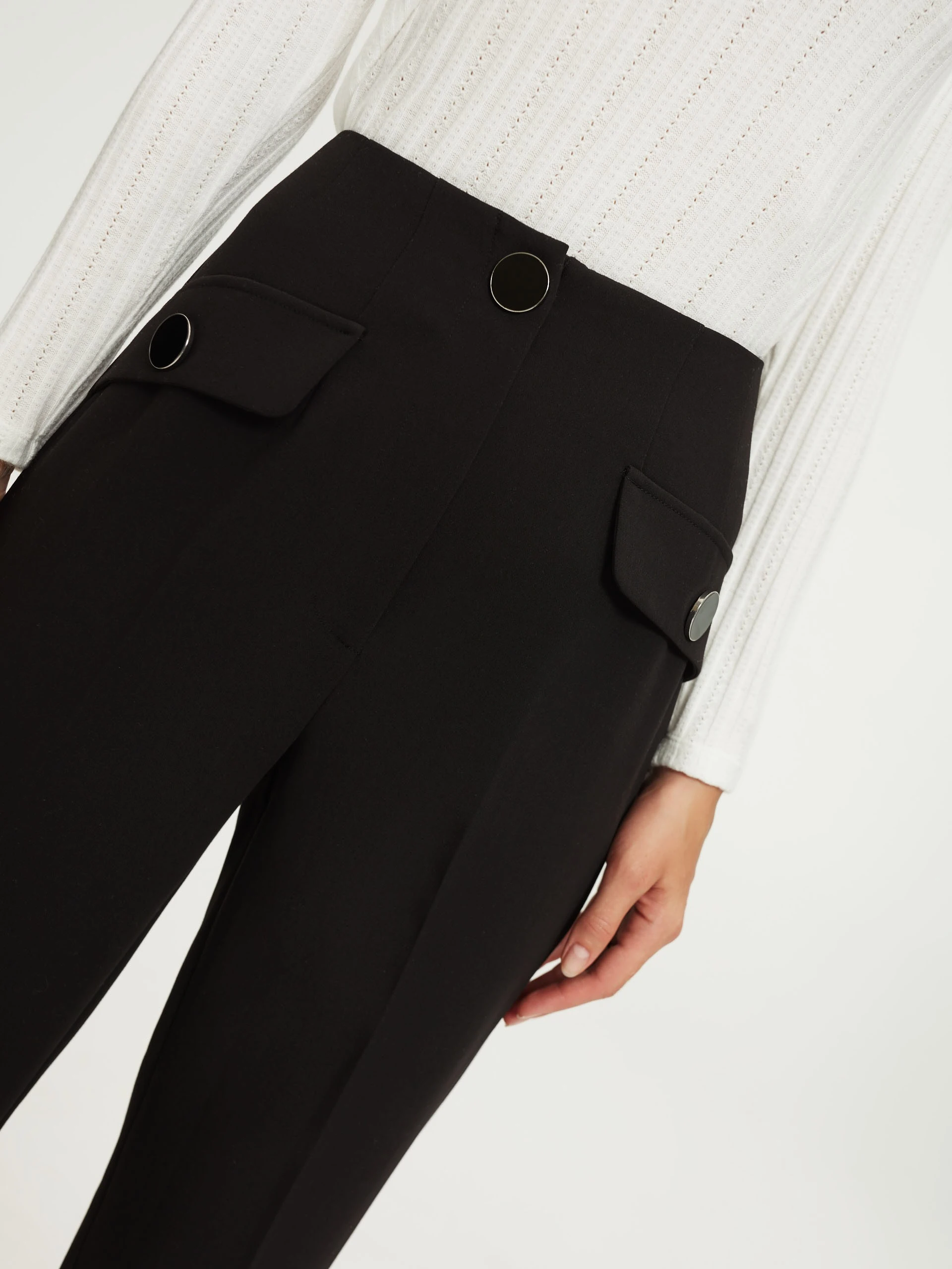 Tapered cigarette pants